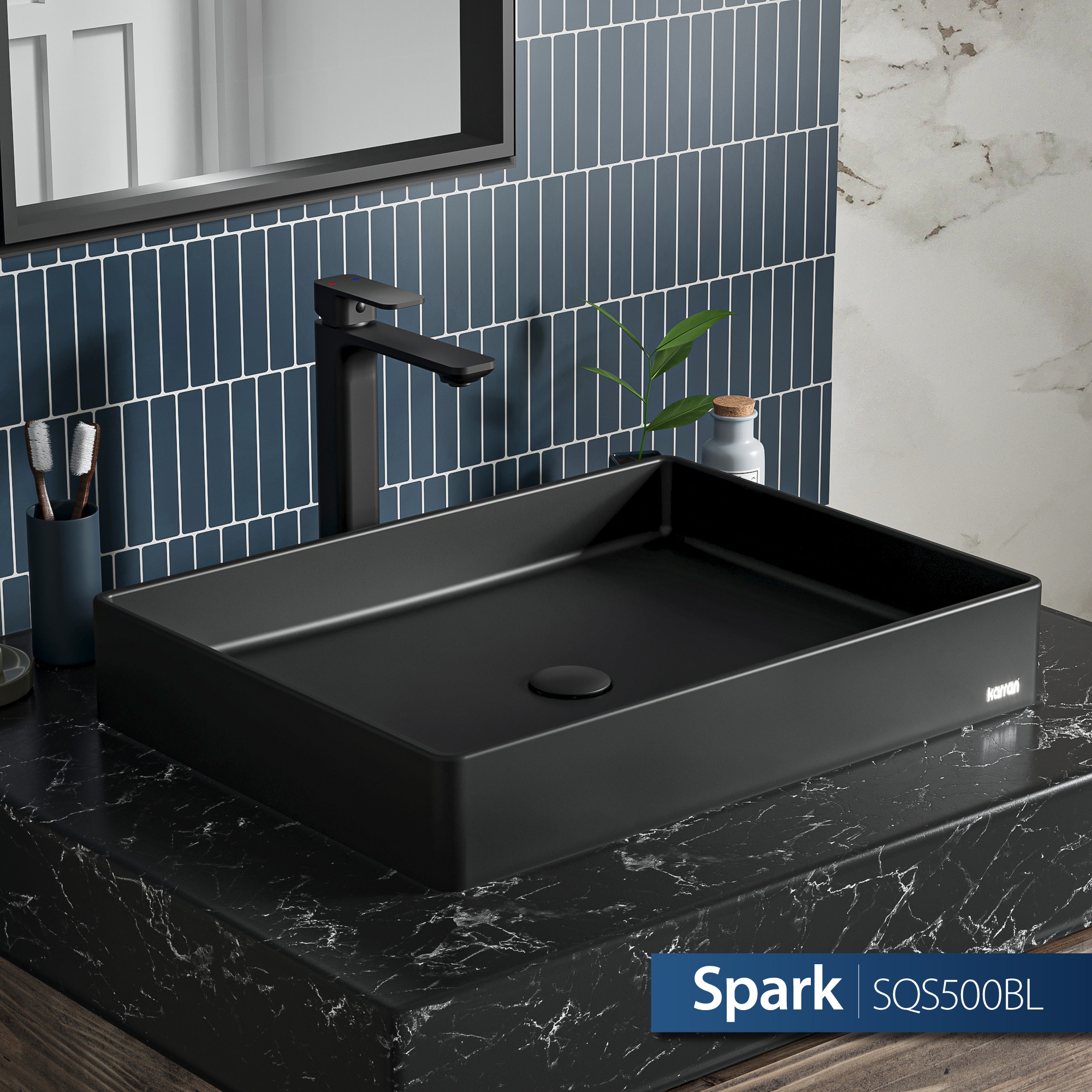 Karran SQS500BL Bath-Sink - View #2