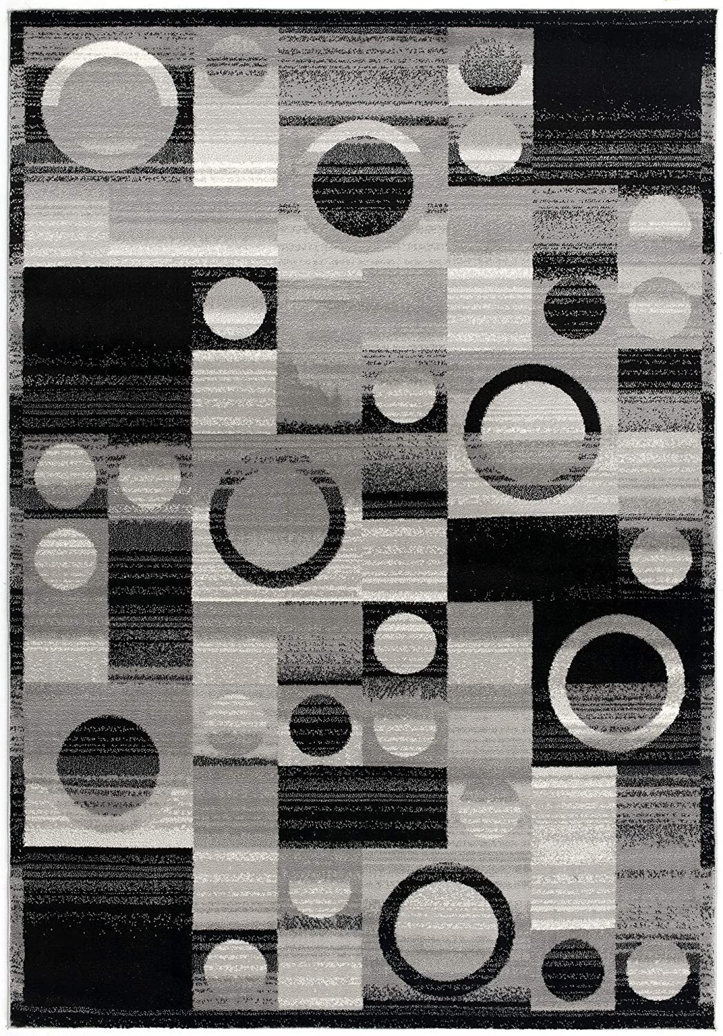 Quentisha Abstract Power Loom Polypropylene Area Rug in Gray 17 Stories Rug Size: Rectangle 2'8 x 4'11