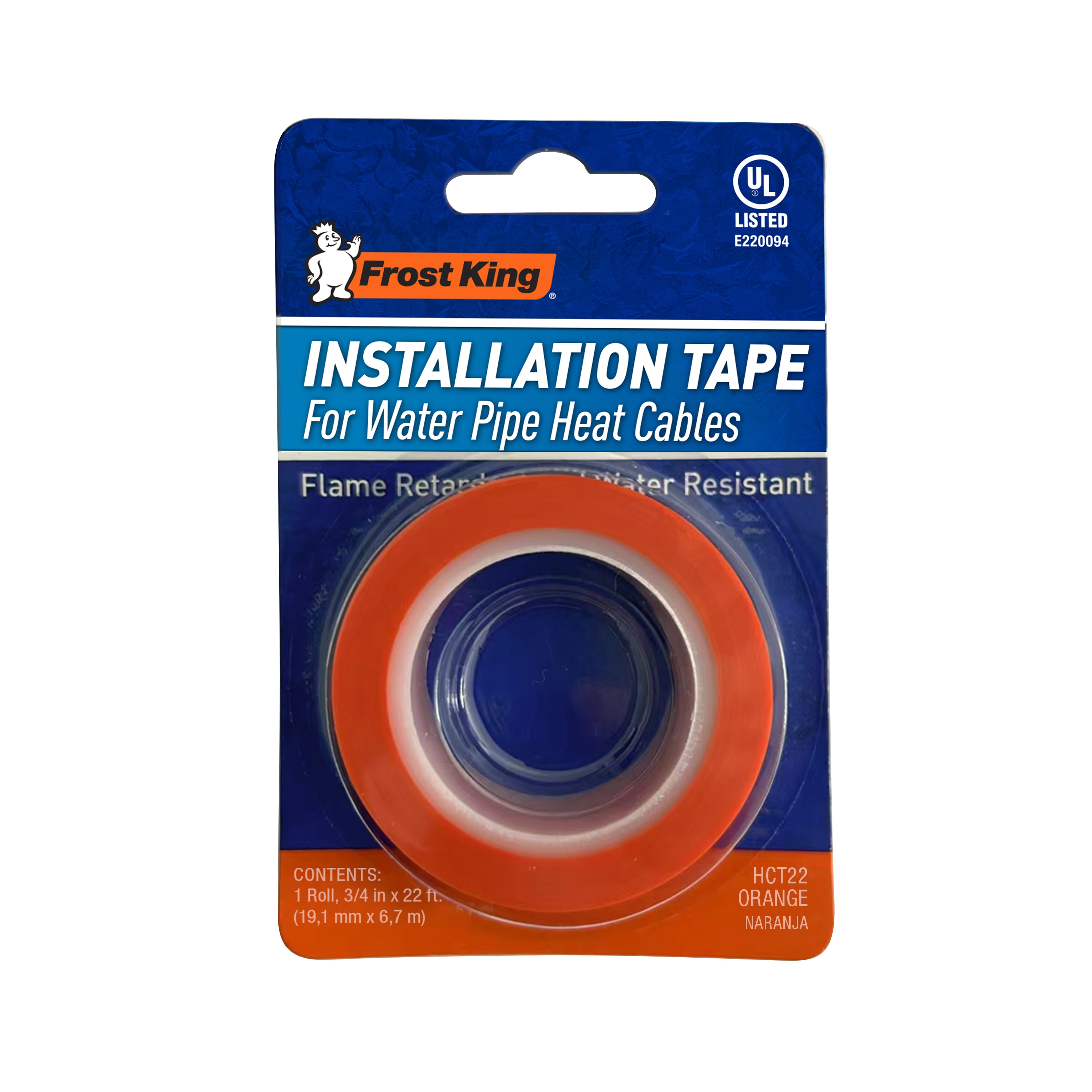 Frost King Heat Cables 0.75-in x 22-ft PVC Electrical Tape Orange #HCT22