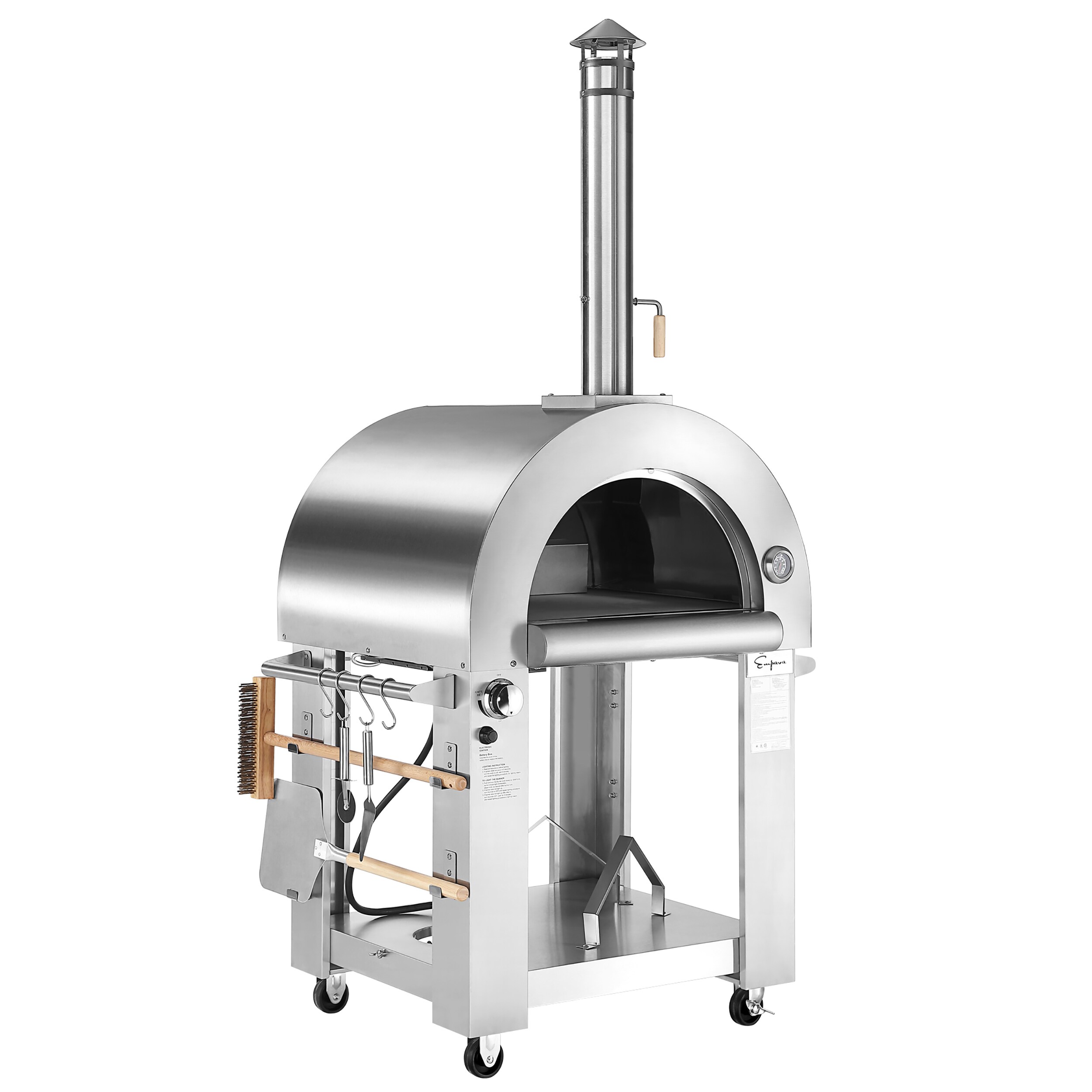 Empava Propane Tank Burning Outdoor Pizza Oven with Accessories in  Stainless Steel EMPV-PG03 - The Home Depot