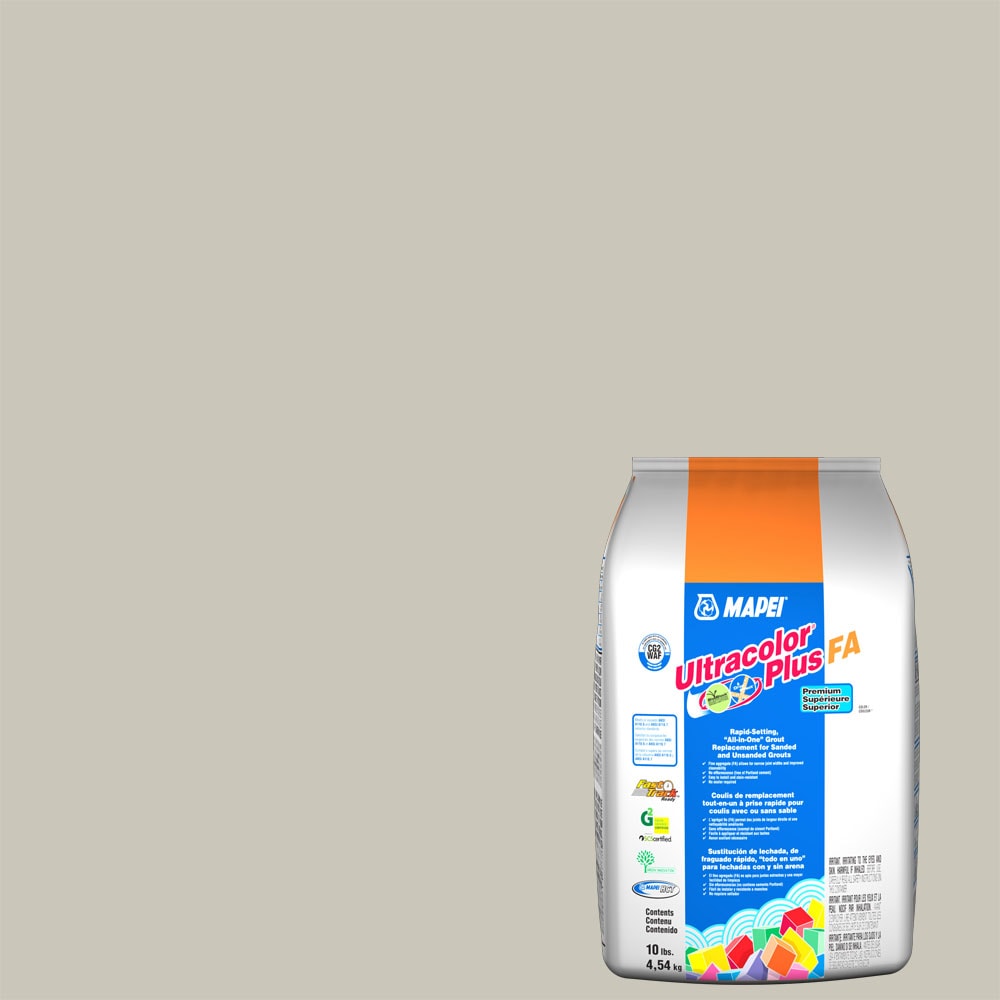 Ultracolor Plus FA Alabaster #5001 All-in-one Grout (10-lb) in Gray | - MAPEI 6BU500105