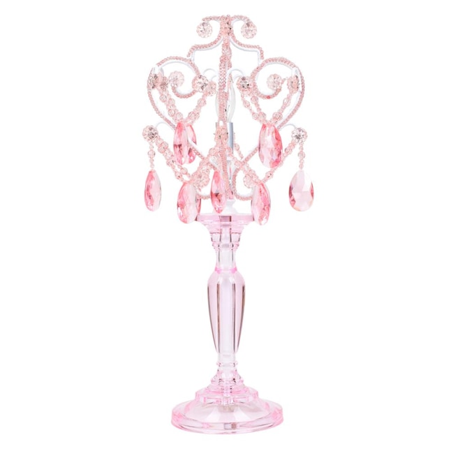 Led Chandelier Table Lamp, Chandelier Pink Lamps