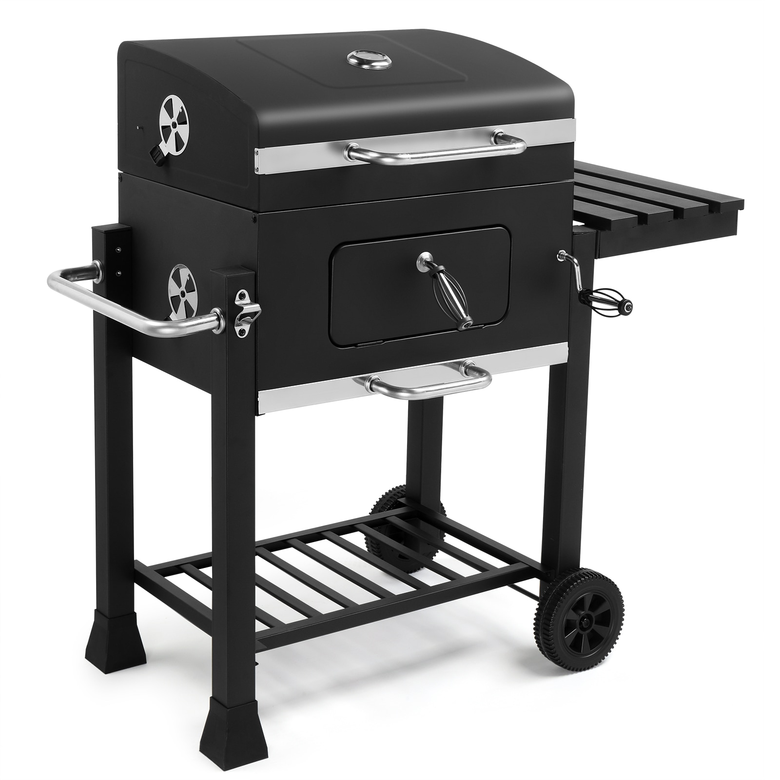 Winado LO1G57000751 Charcoal Grill 21-in W Black Cart Charcoal Grill