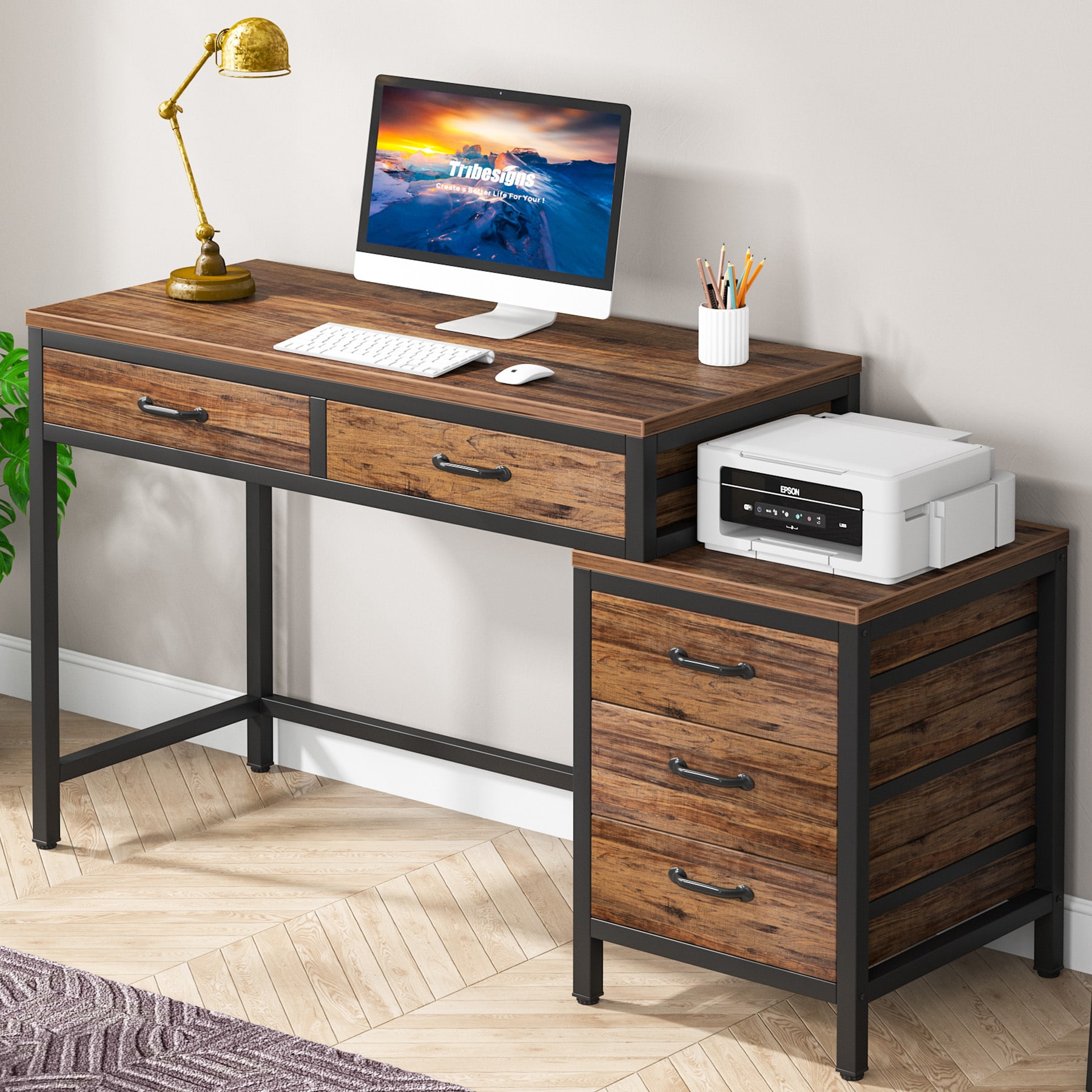 Fnova LWTJ-JW0390X Office Conference Table Multiple colors/finishes 2 -Person Conference table ( 52-in W x 32.3-in H )