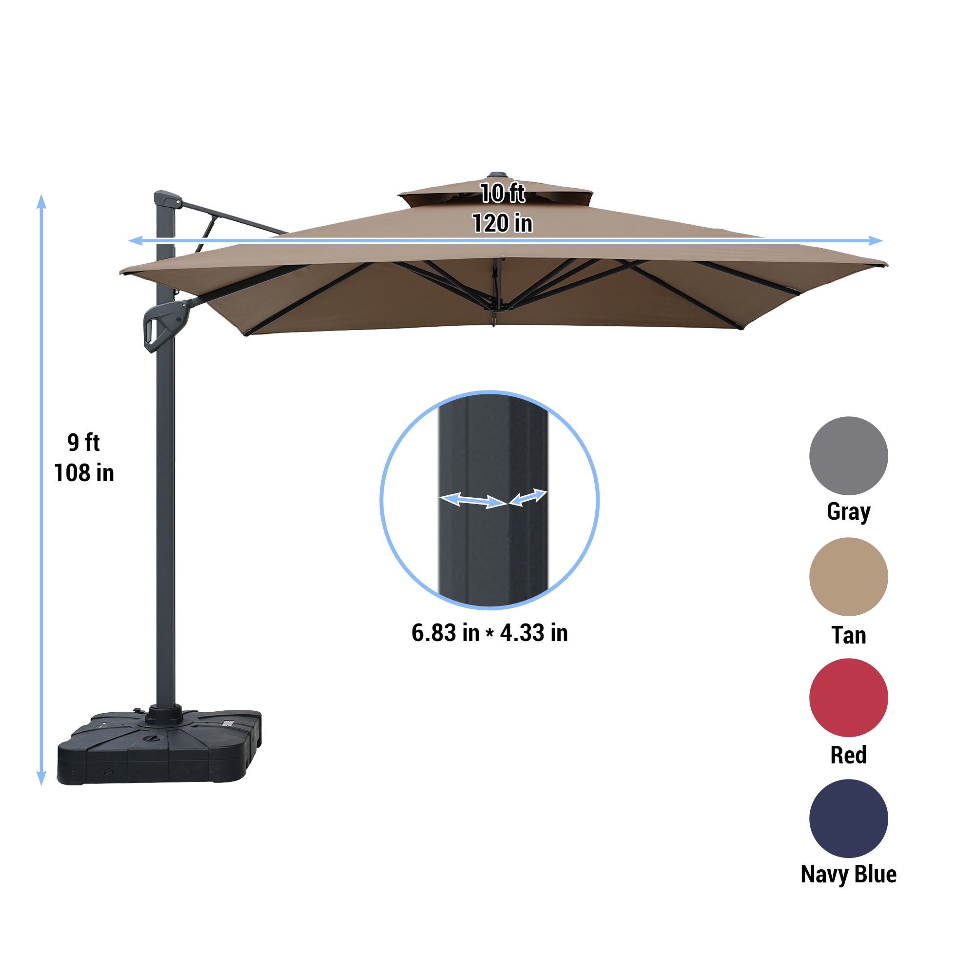 CASAINC WF-SM-350BG Umbrellas-2 - View #9