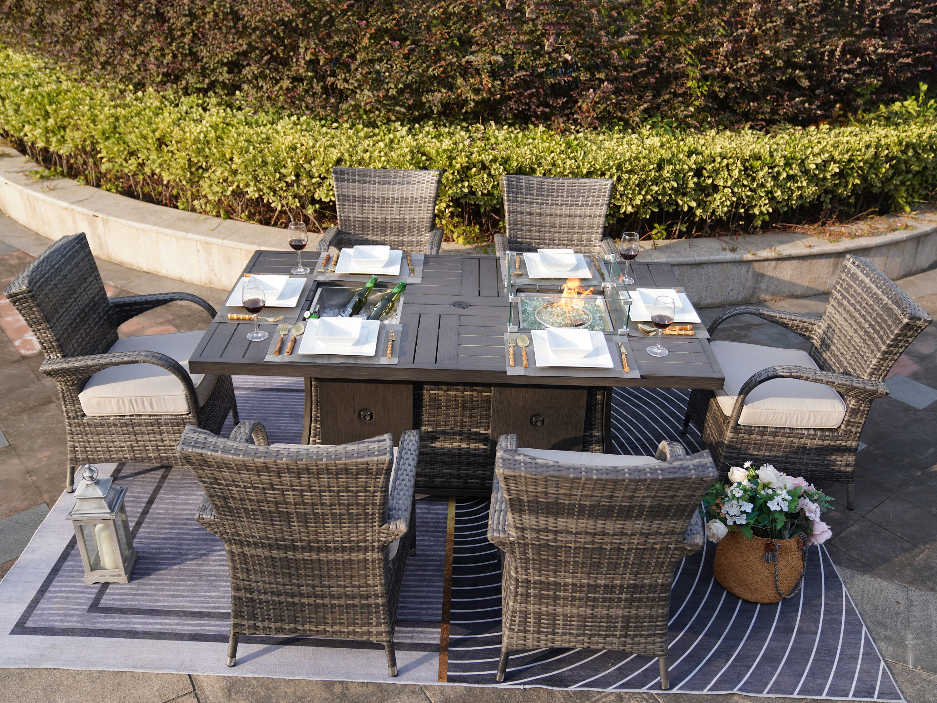 Moda Furnishings 1106FI-1122-G Patio-Dining-Sets - View #2