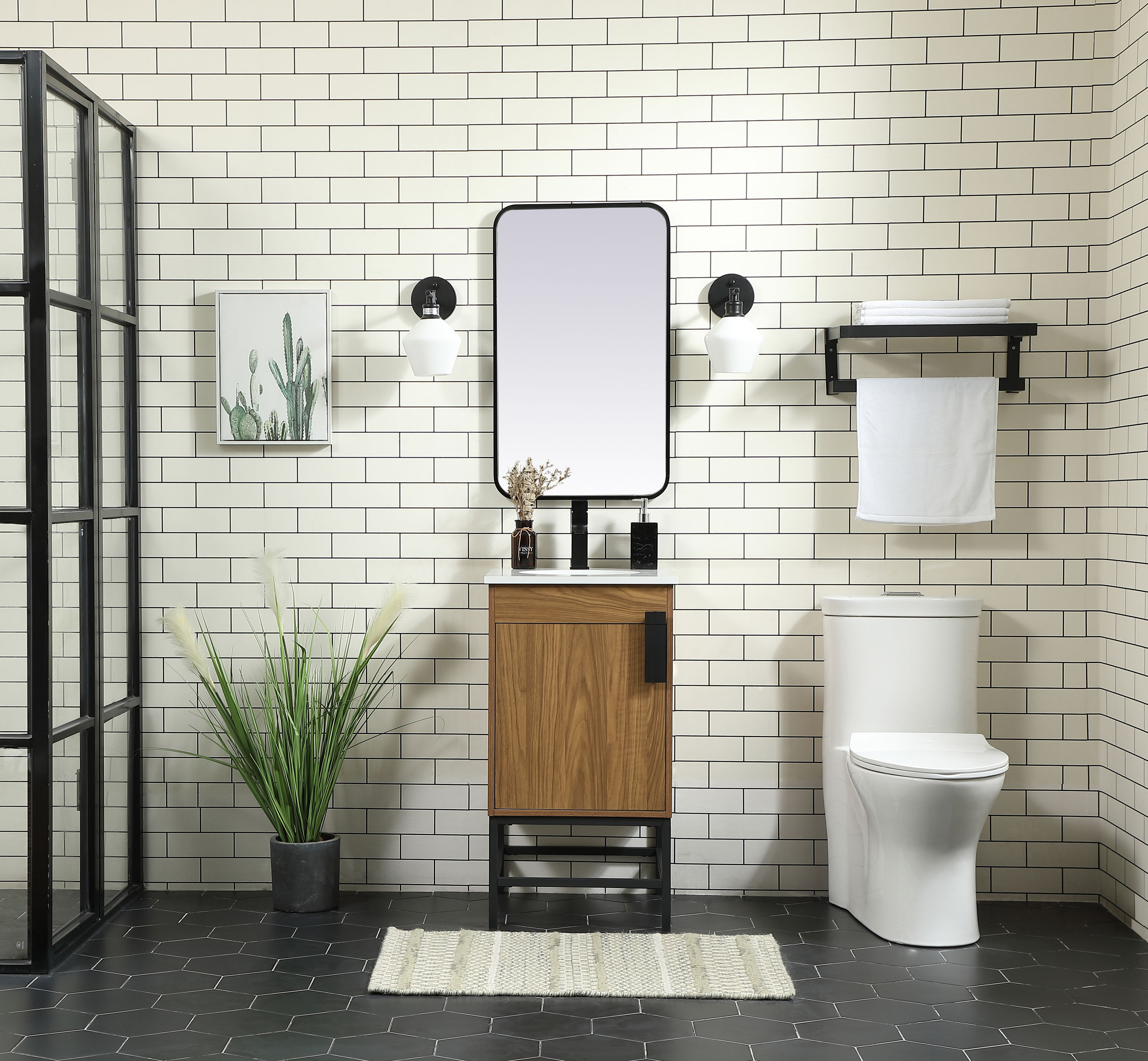 Elegant Decor HF146454WB Bath-Vanity-Combo - View #5