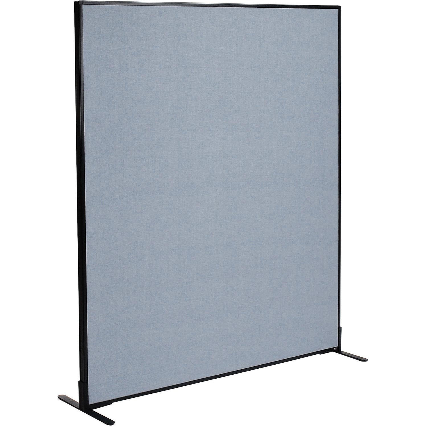 Global Industrial 695790FBL 60-14-inW x 96-inH Freestanding Office Partition Panel Blue