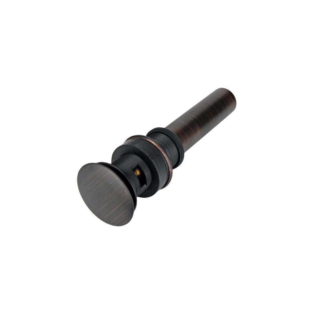 Oil Rubbed Bronze Overflow Pop-Up Bathroom Sink Drain