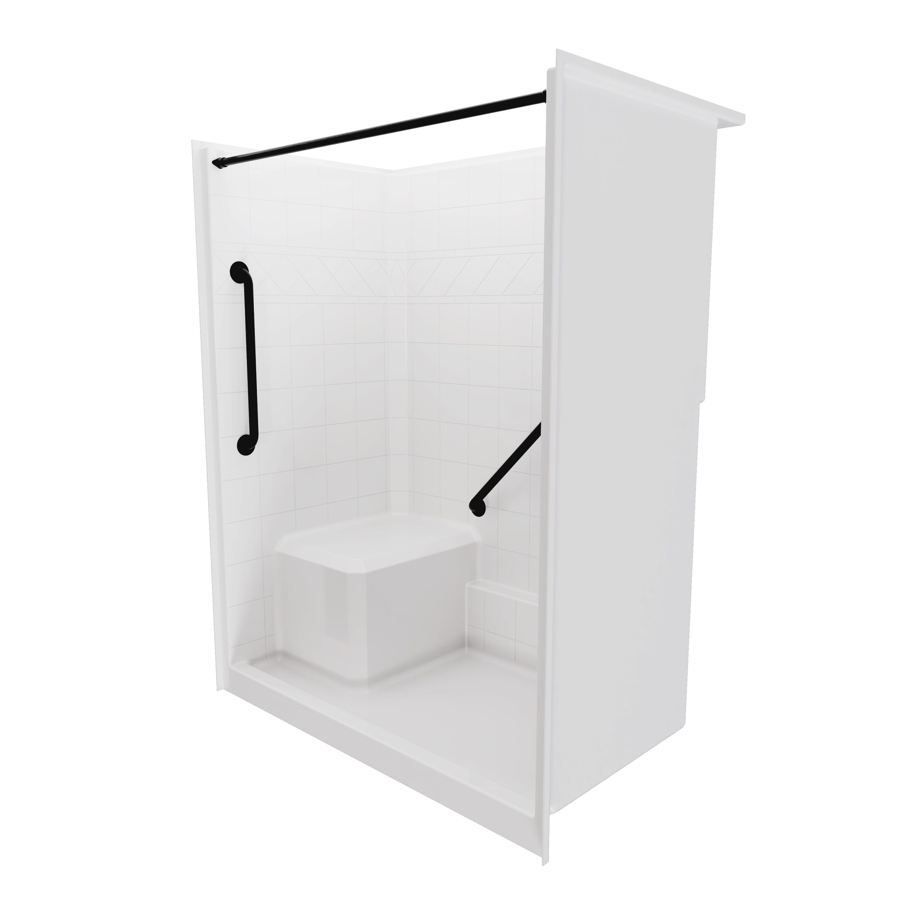 Laurel Mountain LM6036SH1S1PLWM2 Alcove-Shower-Kit - View #3