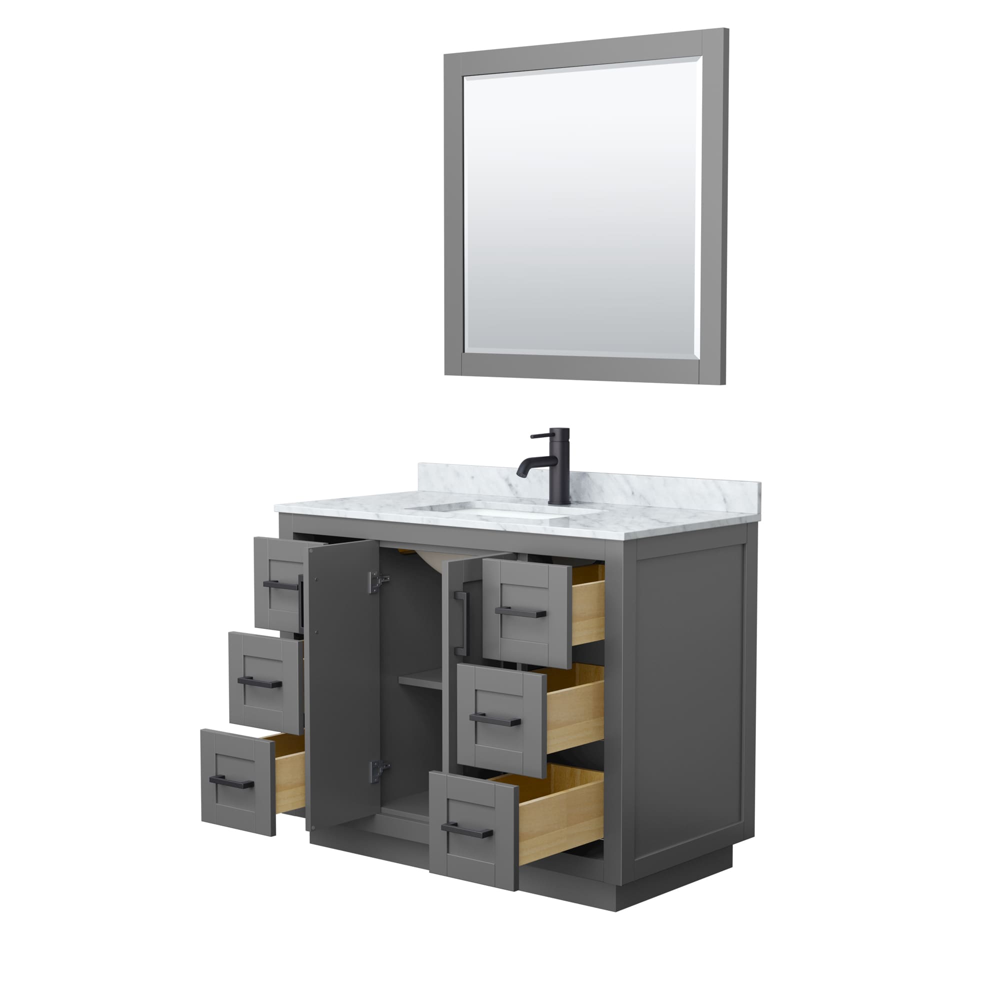 Wyndham Collection WCF292942SGBCMUNSM34 Bath-Vanity-Combo - View #3