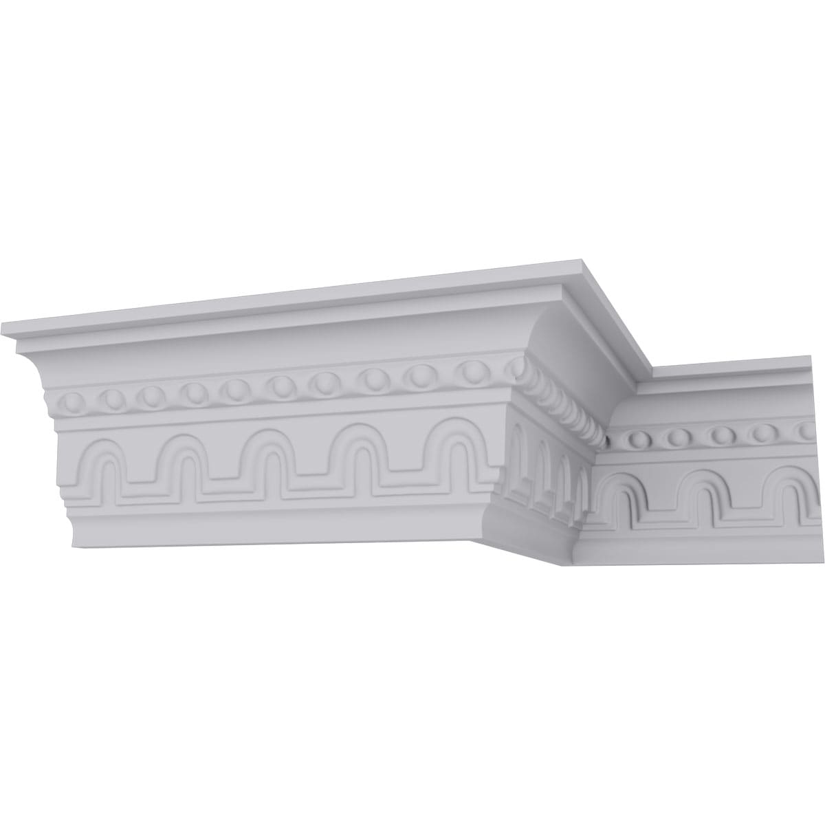 4 3/8"H x 2 7/8"P x 5 1/4"F x 94 1/2"L, (2" Repeat) Heaton Crown Moulding