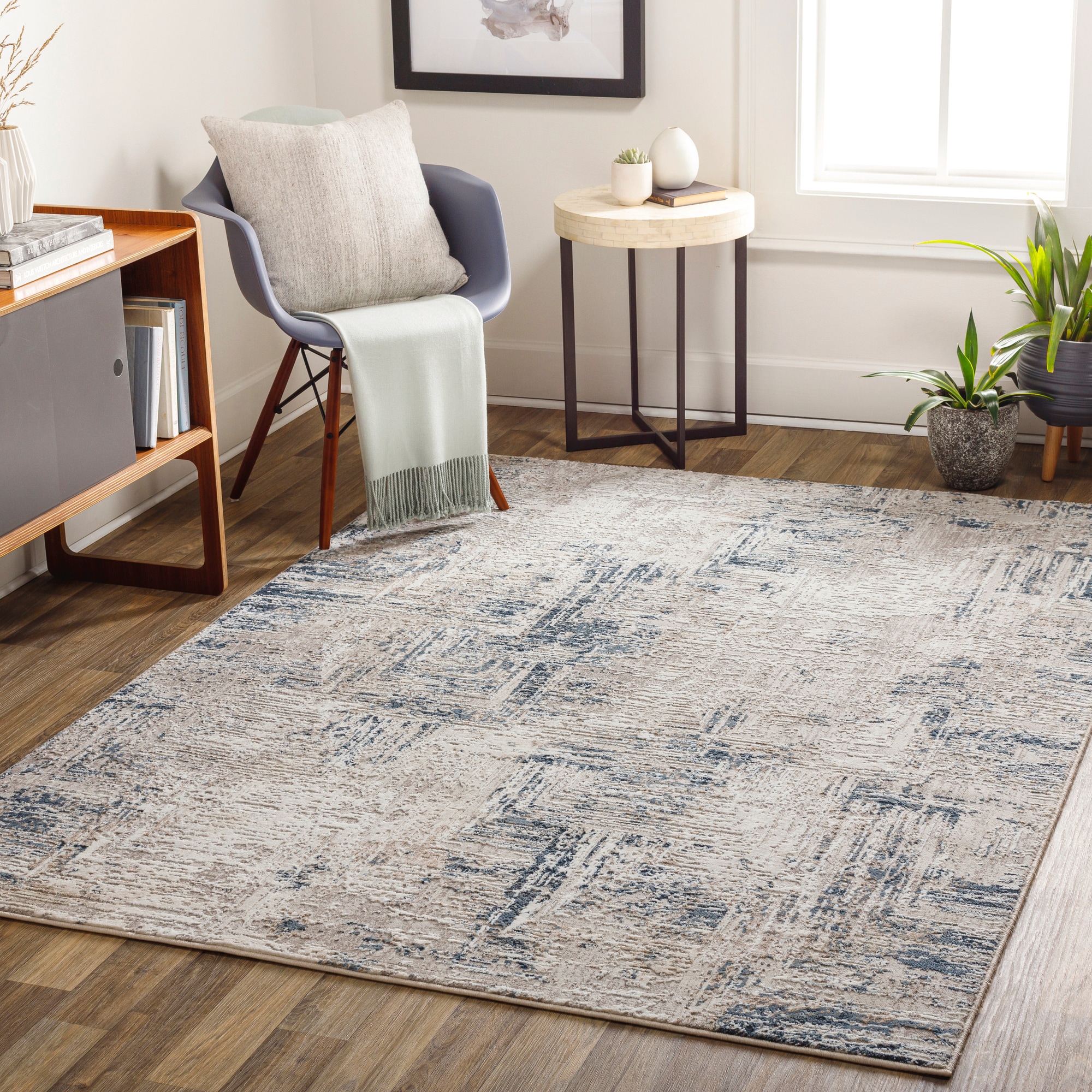Artistic Weavers 8 X 10 Taupe Indoor Abstract Area Rug in the Rugs