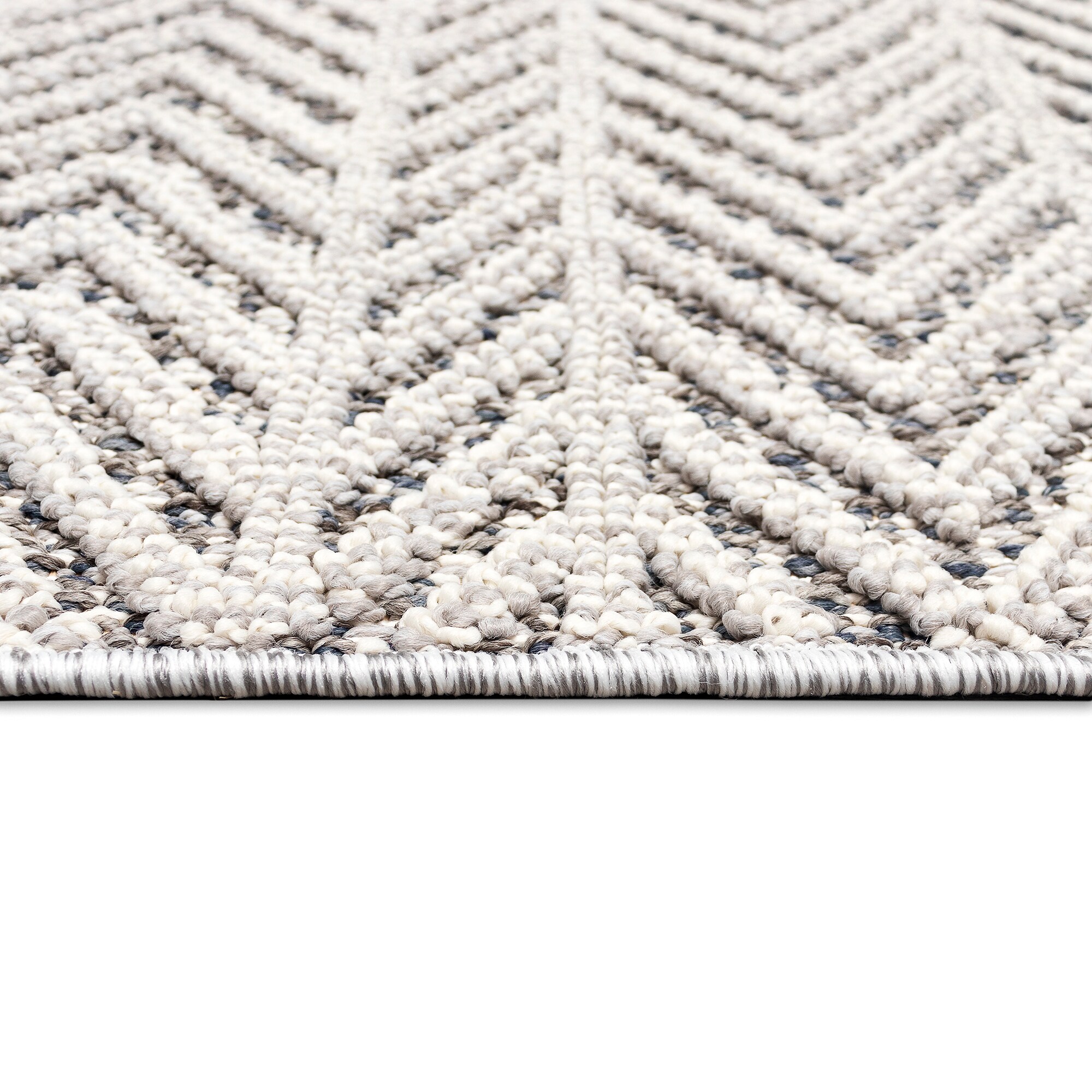 Liora Manne Dunes 9 x 13 Silver Indoor/Outdoor Chevron Area Rug at ...