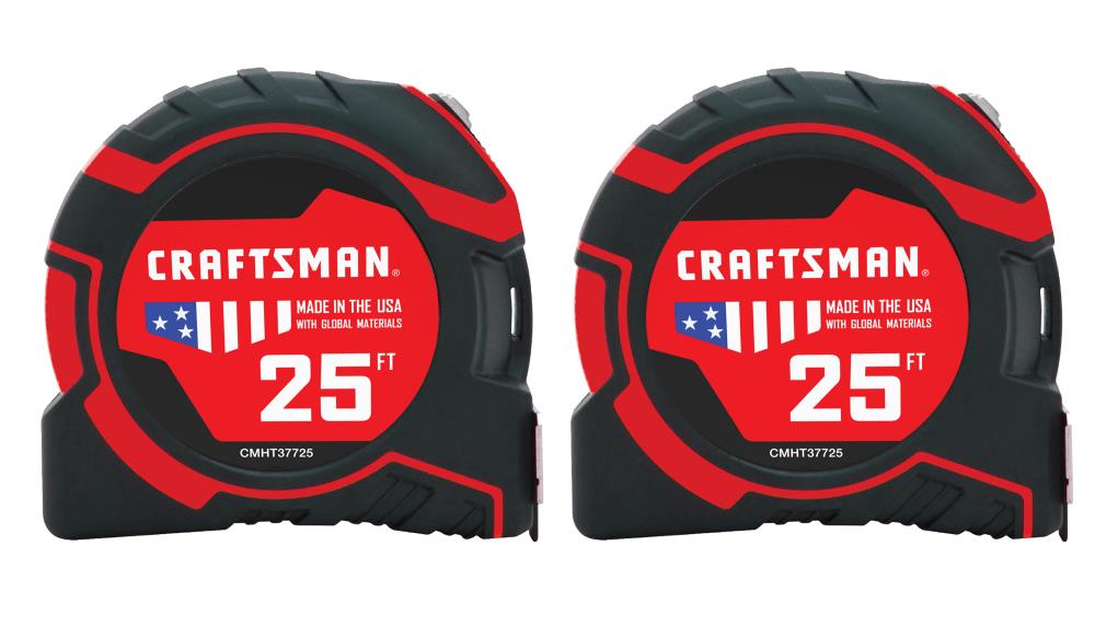 CRAFTSMAN PRO-11 2-Pack 16-ft; 25-ft Auto Lock Tape Measure in the Tape  Measures department at