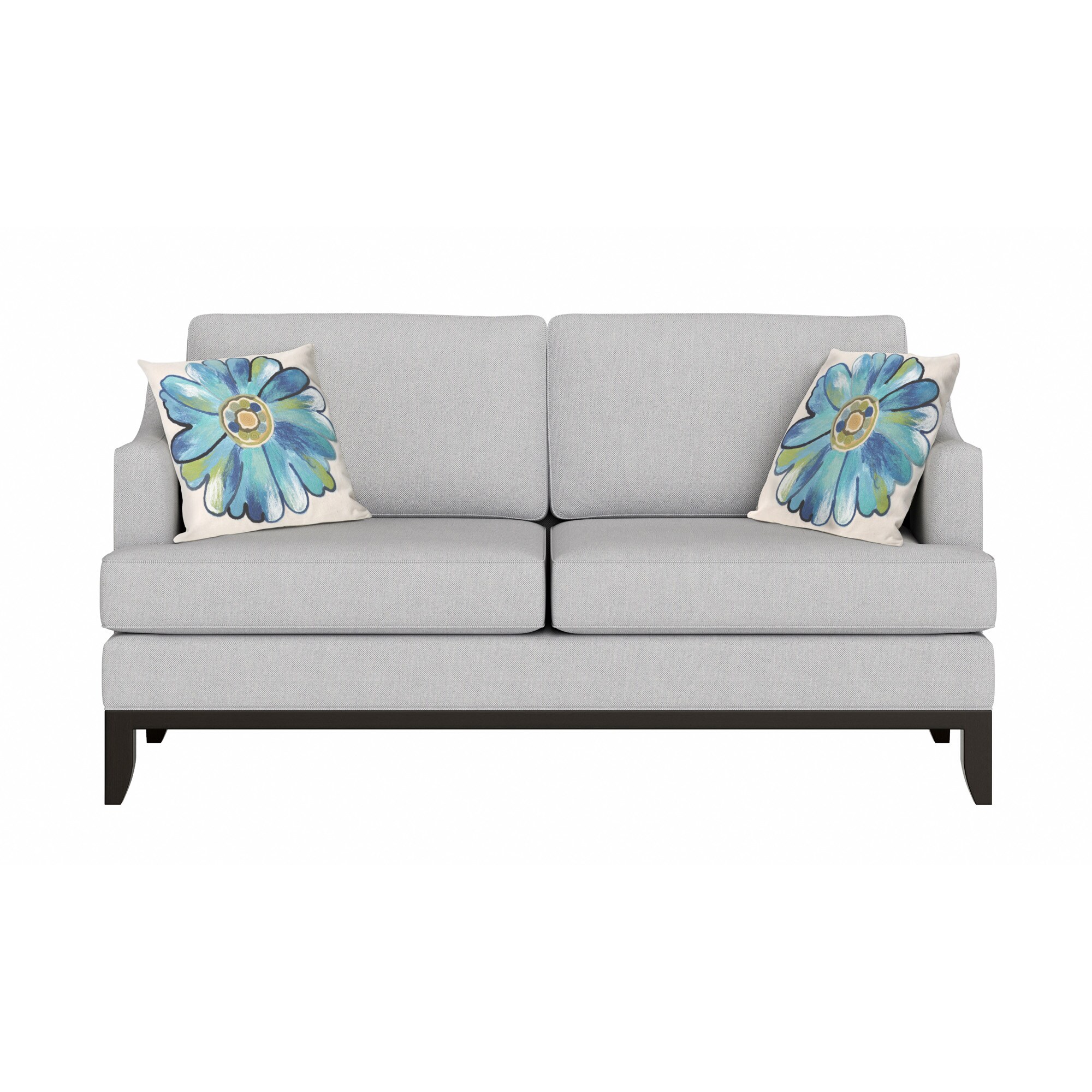 Liora Manne 7SC2S314904 Visions III 20-in x 20-in Aqua Square Indoor Decorative Pillow