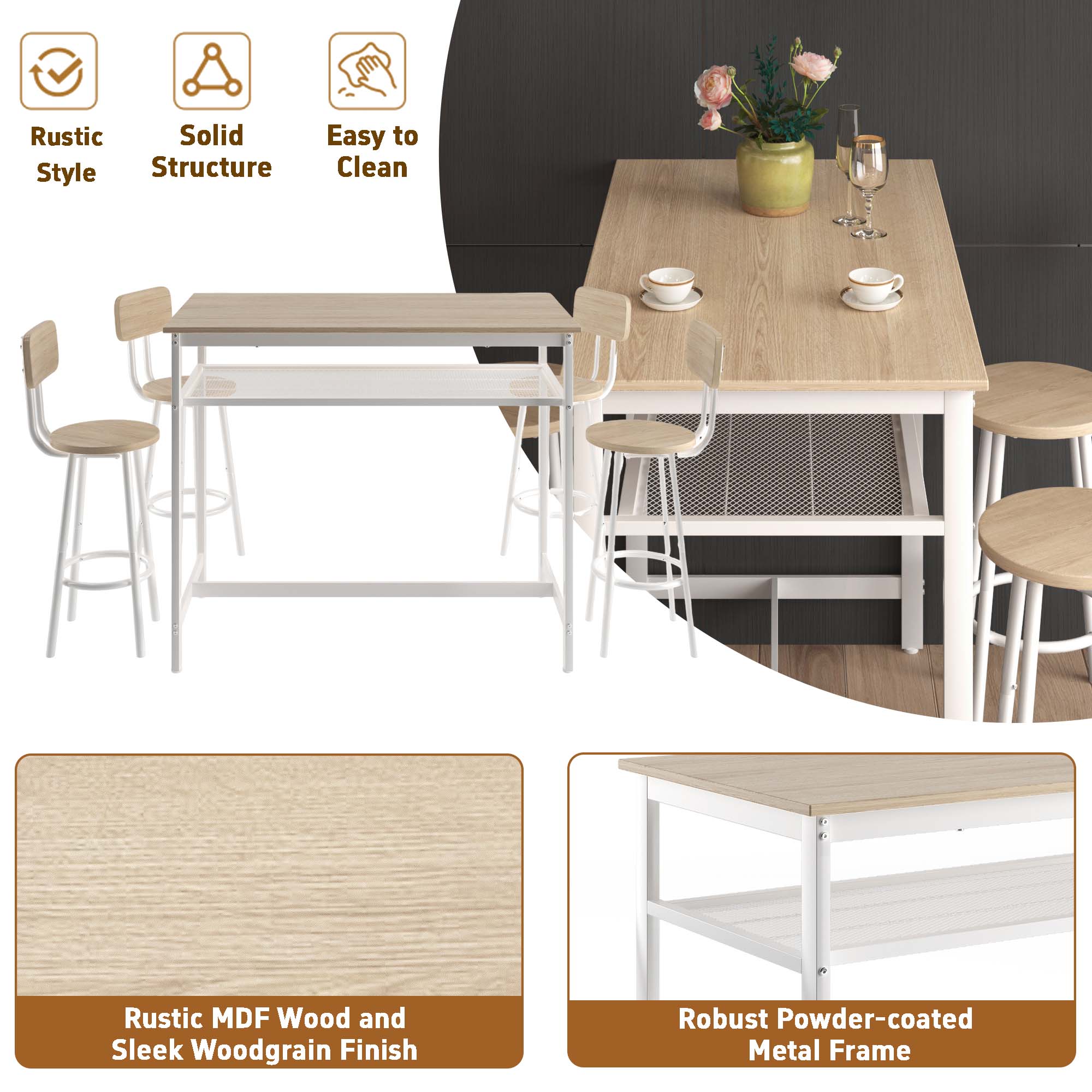 Sunrinx MG66-9-SN Dining-Sets - View #3