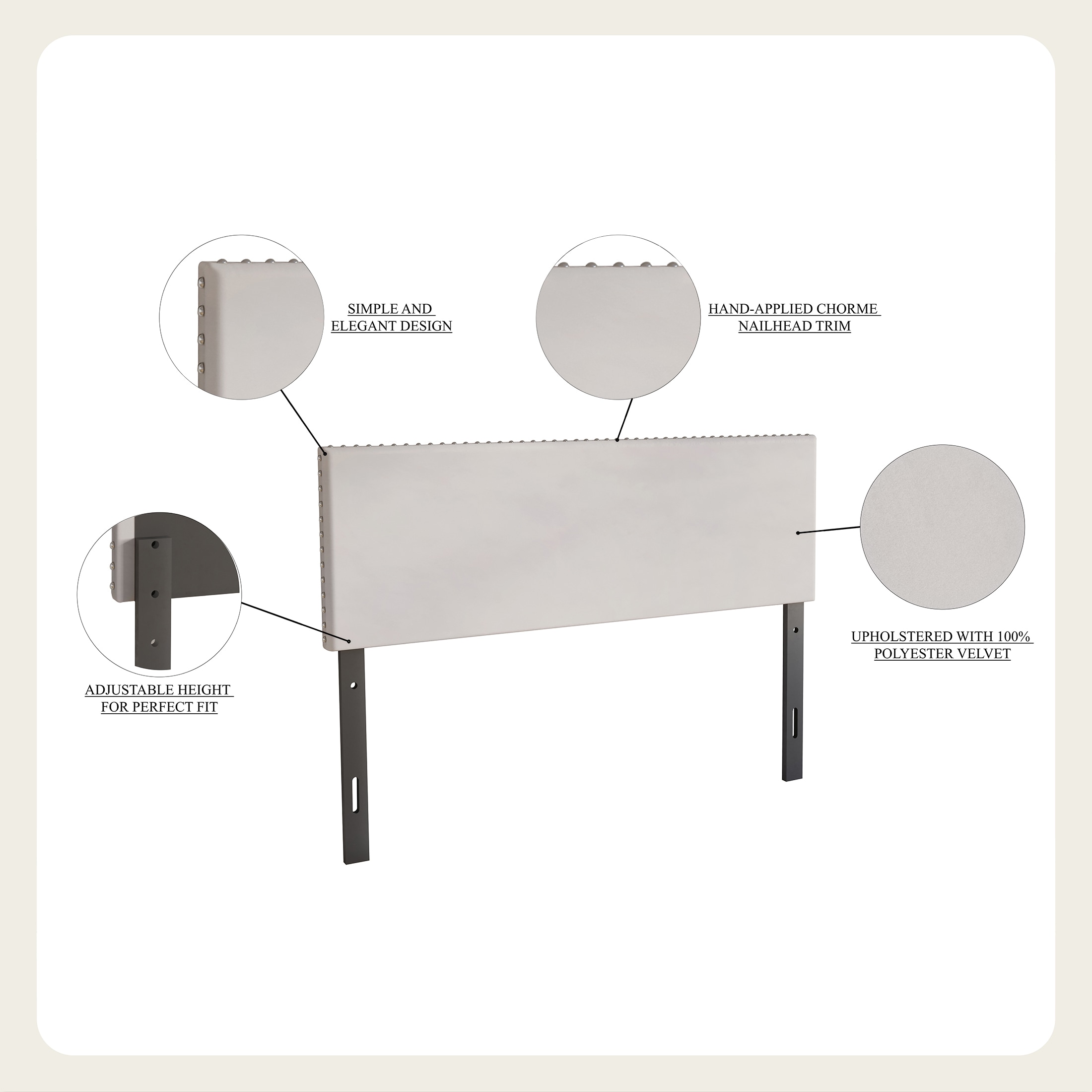 CasePiece C8376FUHB-BK-VV Upholstered-Headboards - View #7