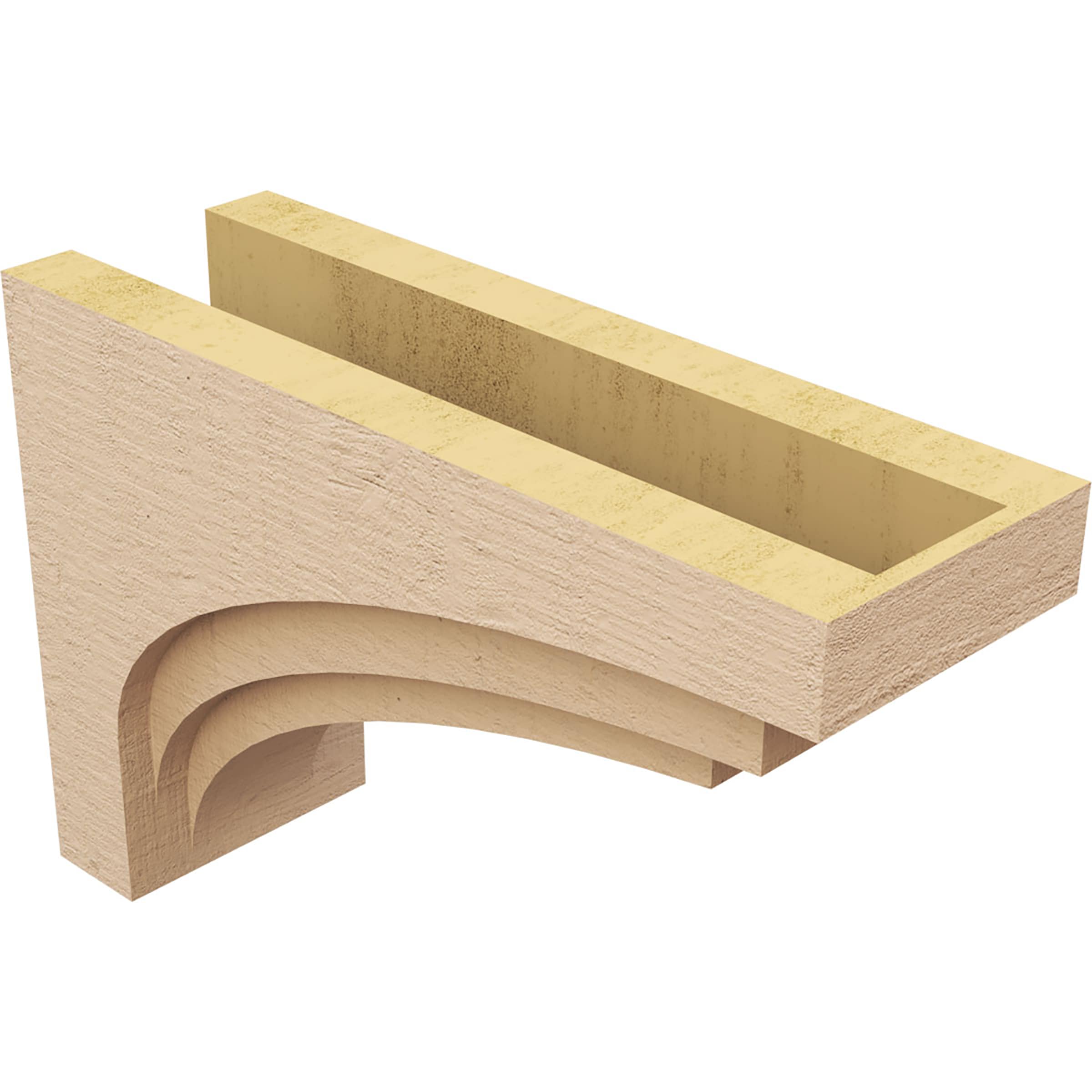 Ekena Millwork CORU08X24X16ROCRCPR corbels - View #5
