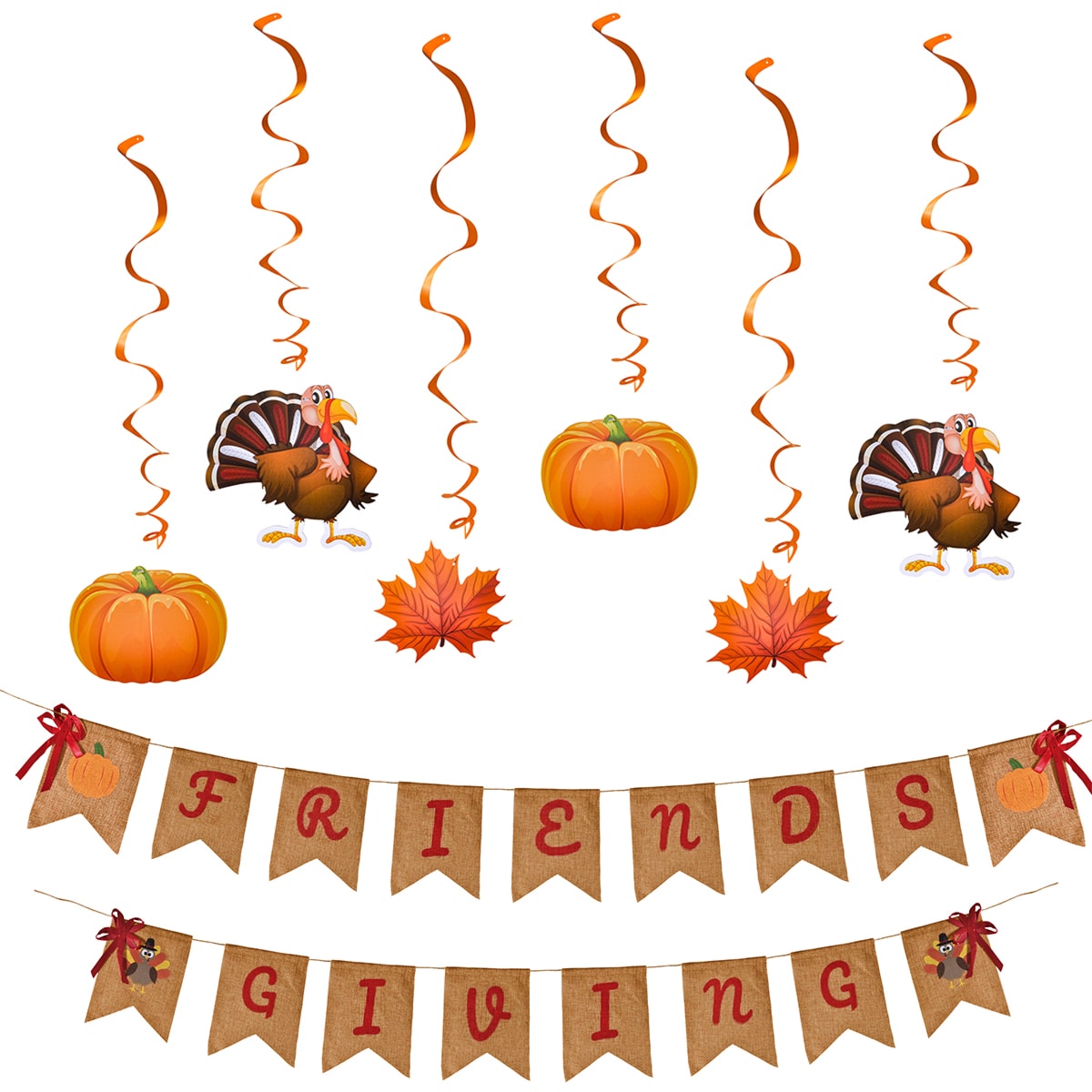 Joyfy 5.9-in Leaves Hanging decoration 2 -Pack
