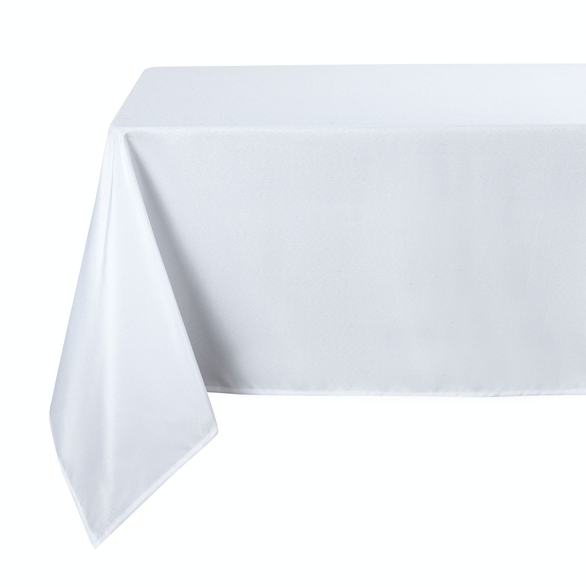 KATE AURORA Basics All Purpose Spill Proof Fabric Tablecloths 70in Round White
