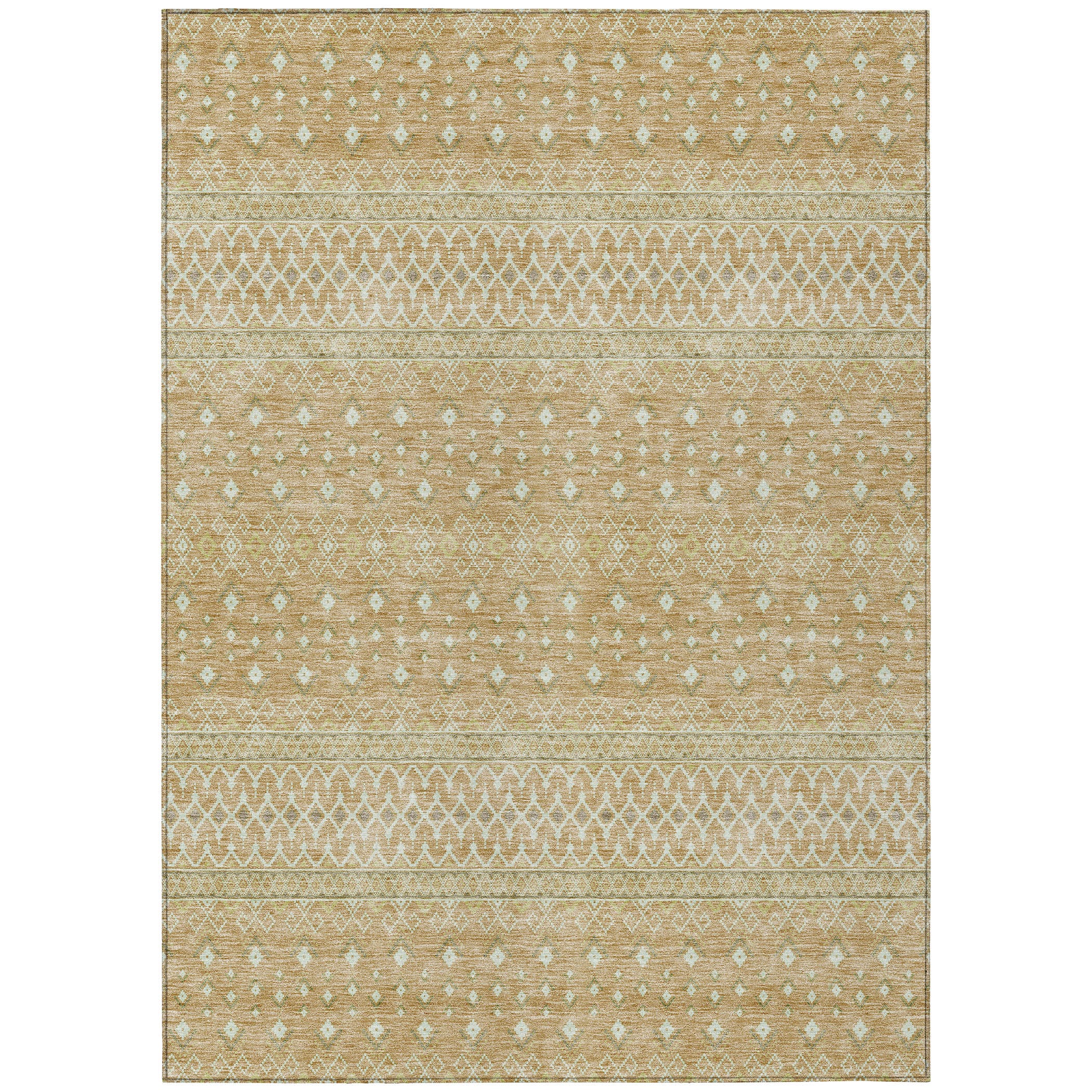 Addison Rugs ACN709CP10X14 Chantille ACN709CP 10 x 14 (ft) Polyester Copper Rectangular Indoor/Outdoor Geometric Machine washable Area rug