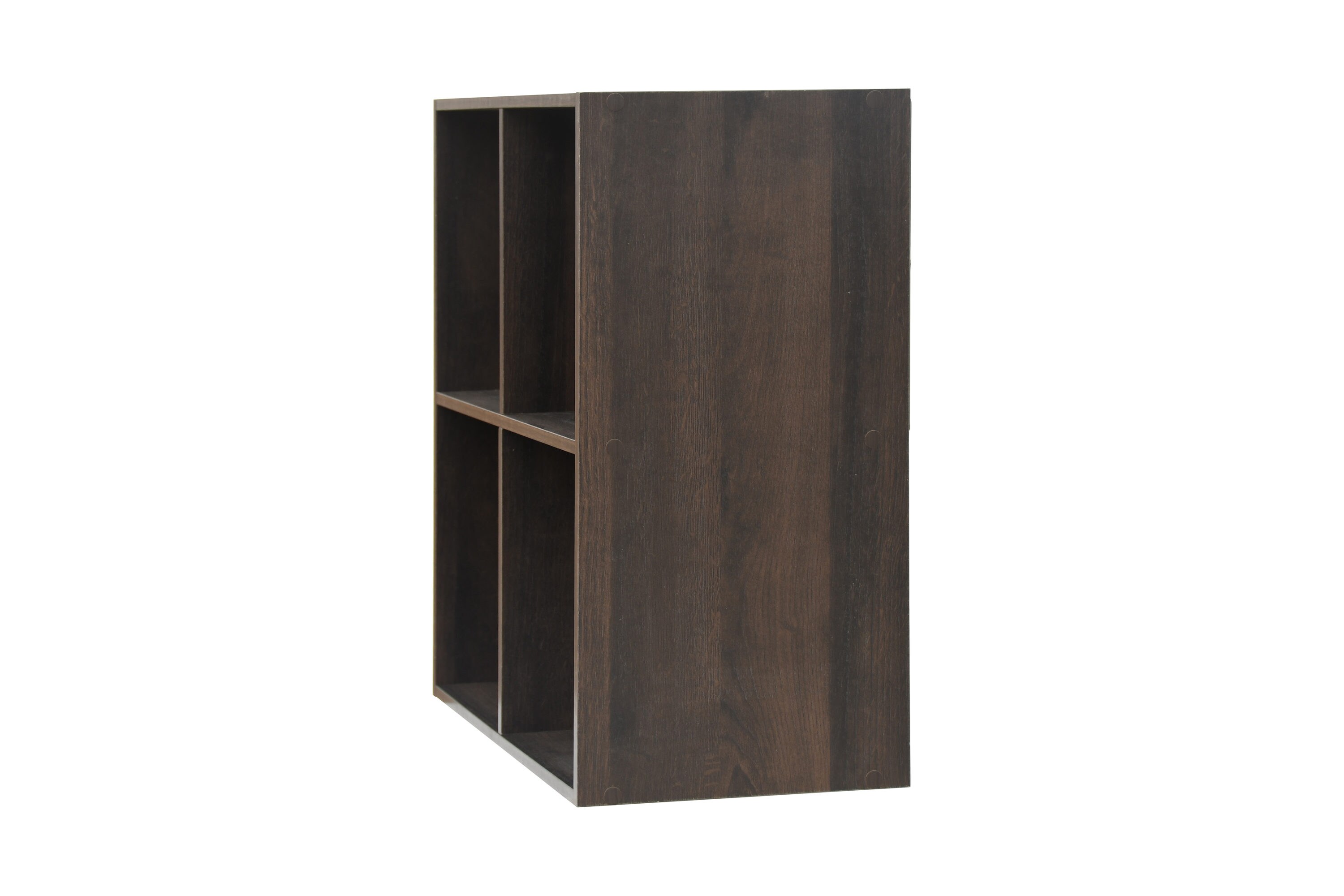 Style Selections 35.88-in H x 24.13-in W x 11.63-in D Dark Chocolate Stackable Wood Laminate 6 Cube Organizer in Brown | CL22-11ST6-ES