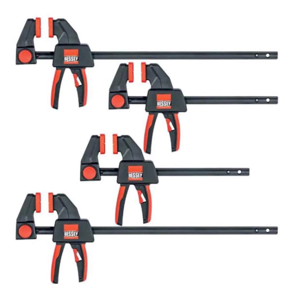  EHK Series 4 Piece Trigger Combination Clamp Set Black Red