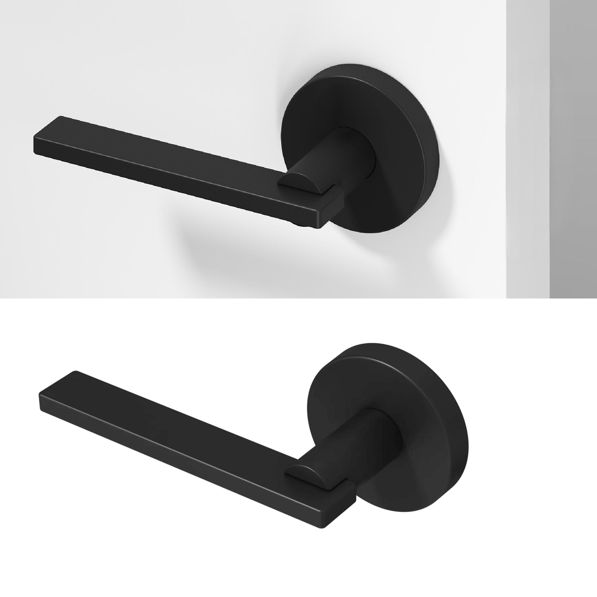 OKUN Valli Matte Black Interior or Hall/Closet Dummy Door Handle