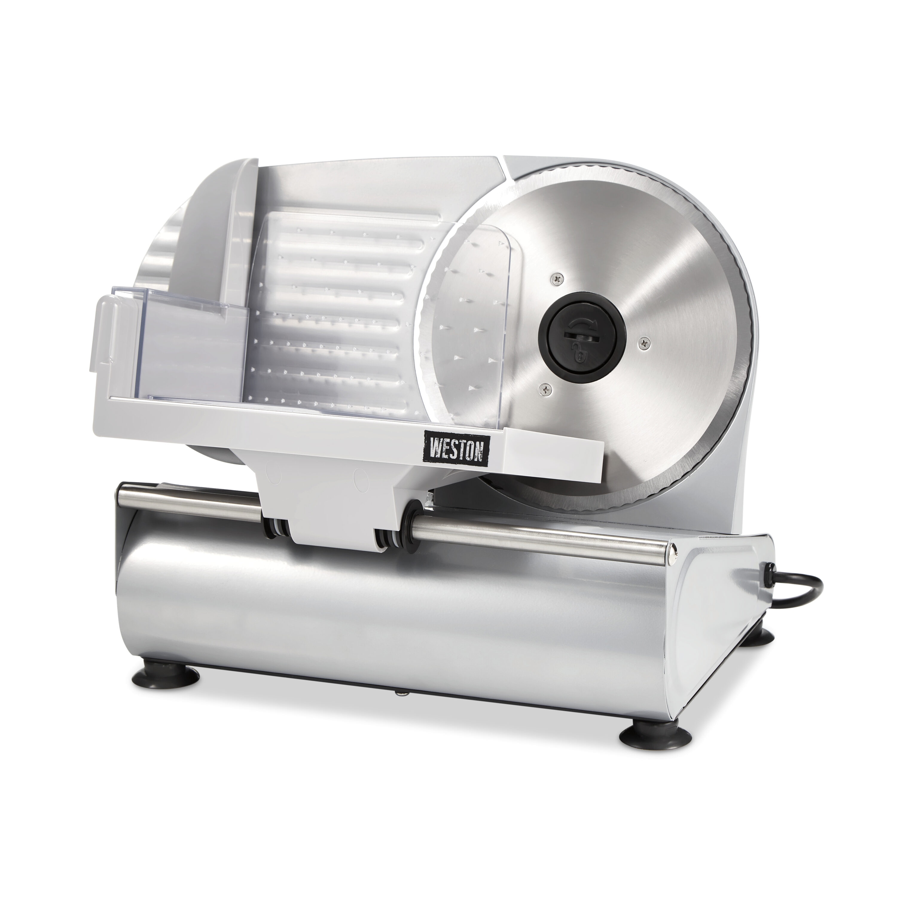 Weston Brands 61-0750-W 1 -Speed Residential Food slicer and Meat Slicer with Thickness Control ( Silver )