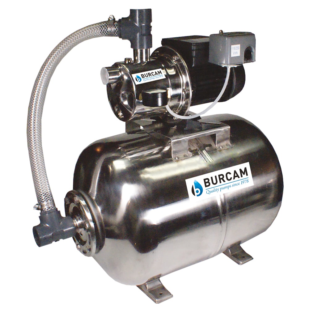 3/4-HP 115 and 230-Volt Stainless Steel Shallow Well Jet Pump | - BUR-CAM 506538SS