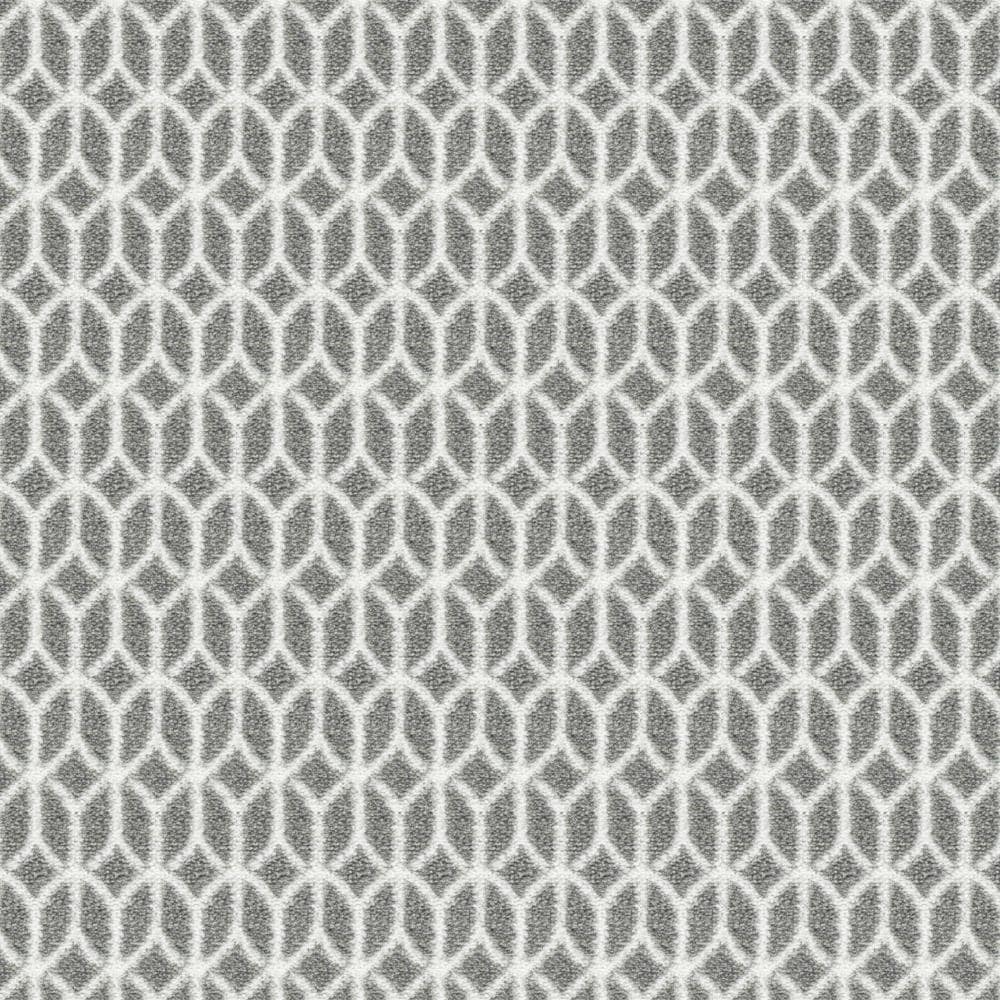 Joy Carpets 2072W-06-26 Home Office Dwell Pebbles Gray 26-oz sq yard Nylon Pattern Indoor Carpet