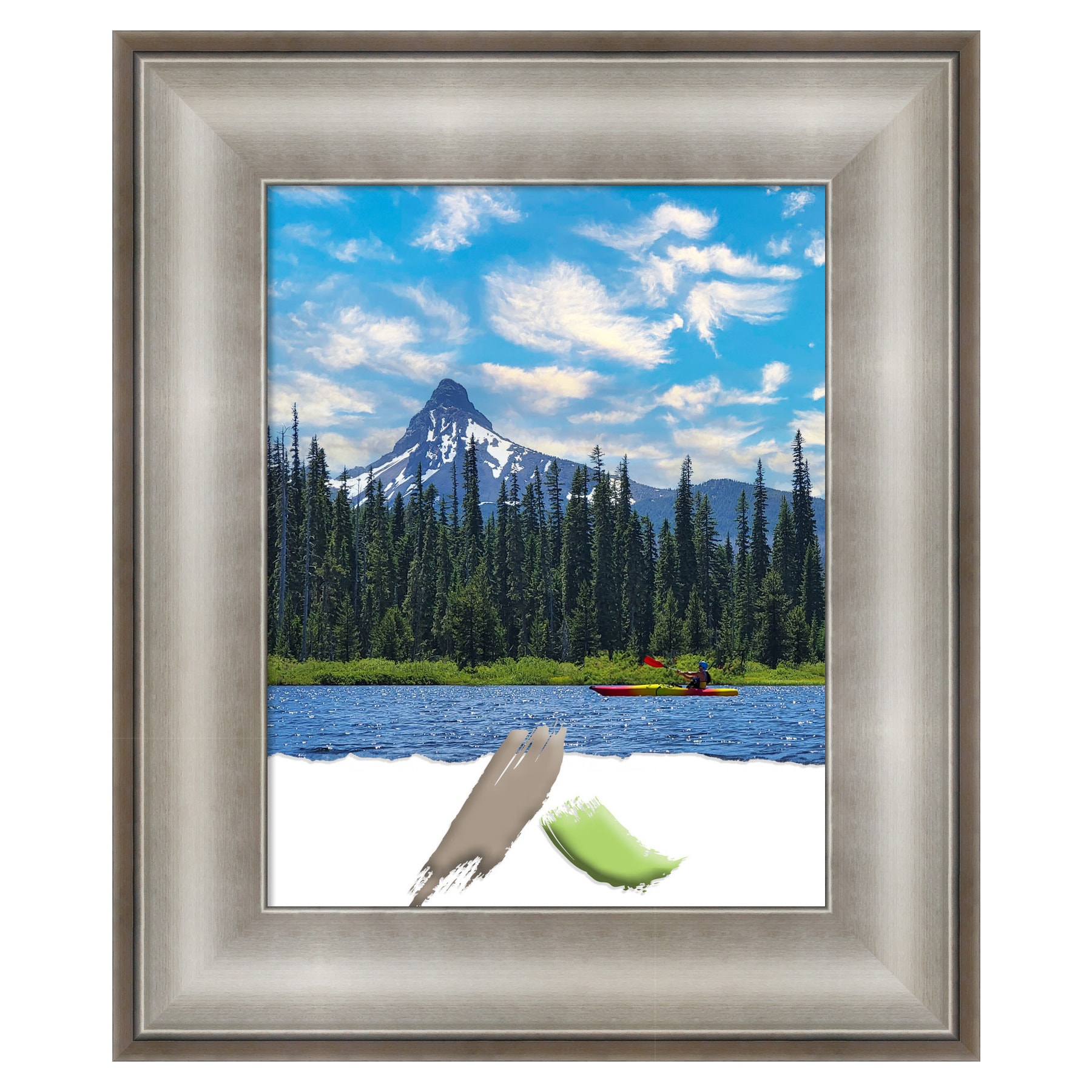 Imperial Silver 11x14 Polystyrene Wall Picture Frame