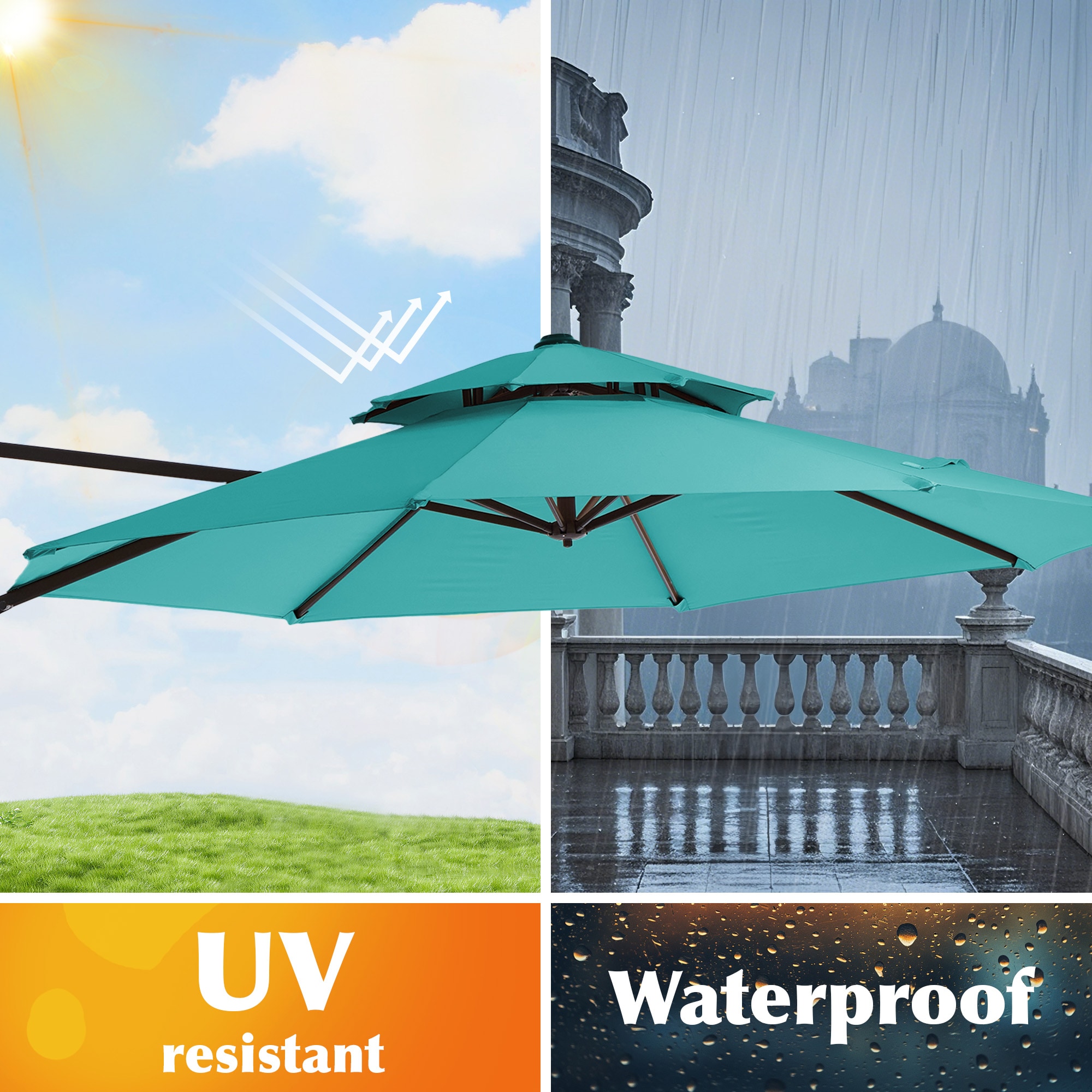 VOUA LWS-11X11-LK-BE+BASE Umbrellas-2 - View #4