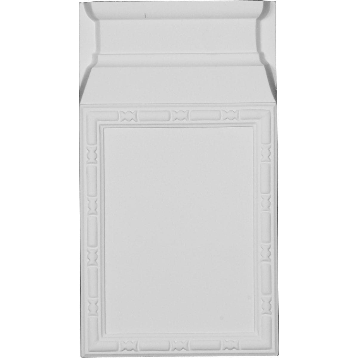 Ekena Millwork PB06X11X01OD Odessa 6.5-in x 11.625-in Primed Urethane Square Rosette