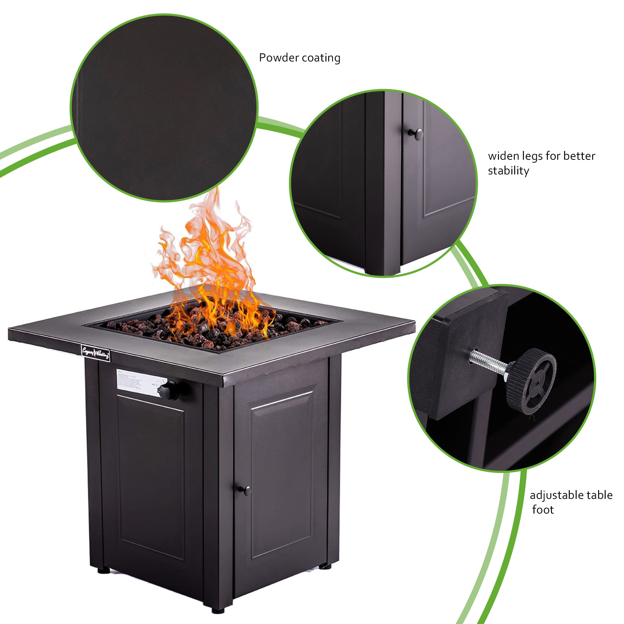 Legacy Heating CDF-WMGB28 Outdoor-Gas-Firepits - View #5