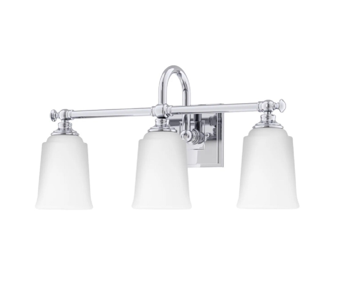 Lakeview 3-Light Vanity Light - Clear Shade