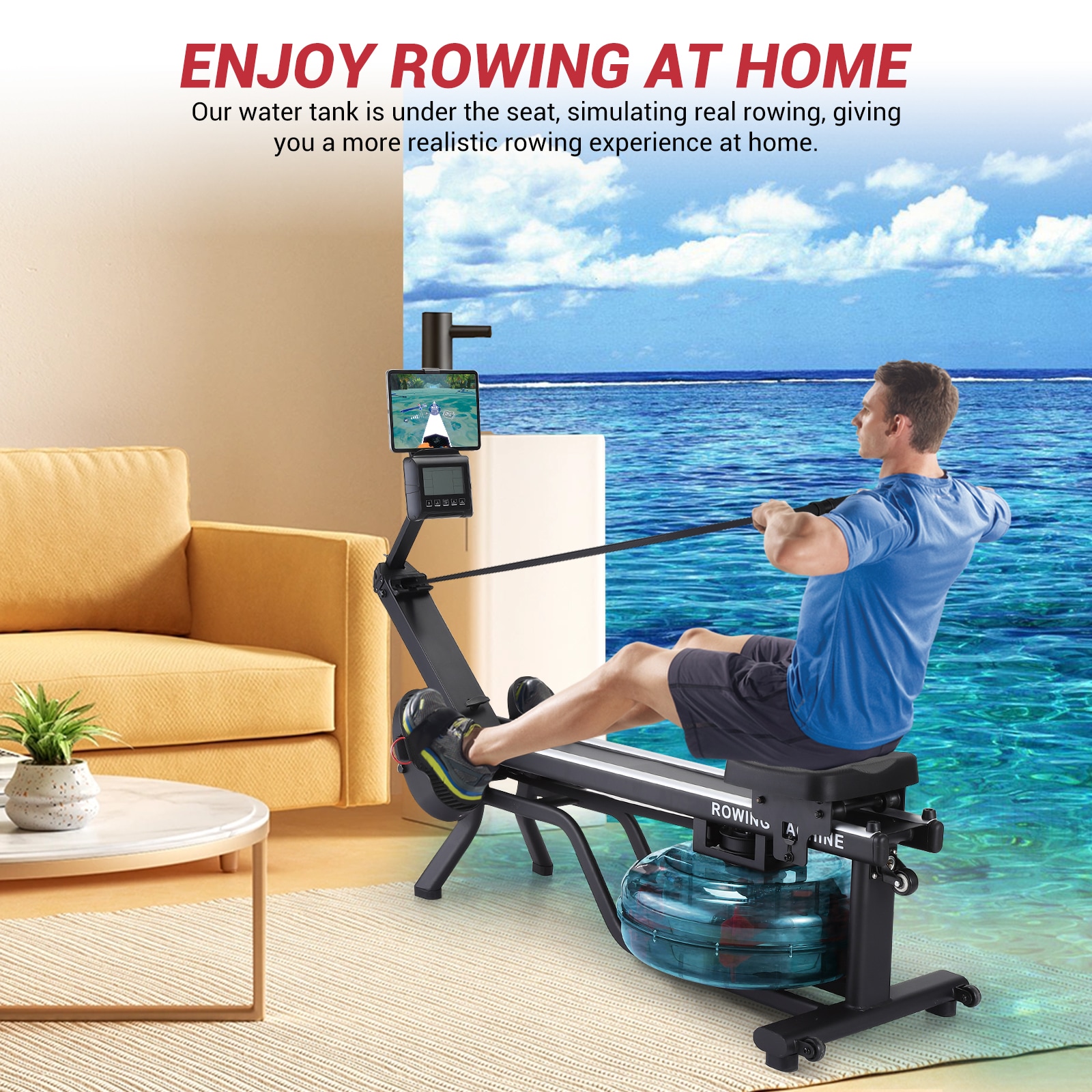 IdealHouse BZI-FOBS-8EK9GTRO4T Rowing-Machines - View #4