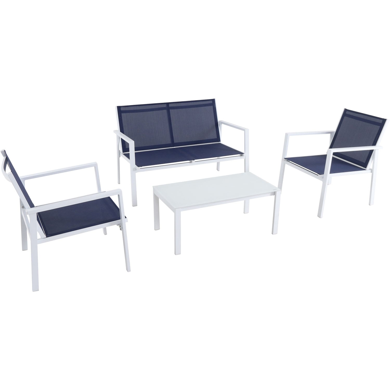 Mod Furniture HARP4PC-WN 4 -Piece Patio Conversation Set