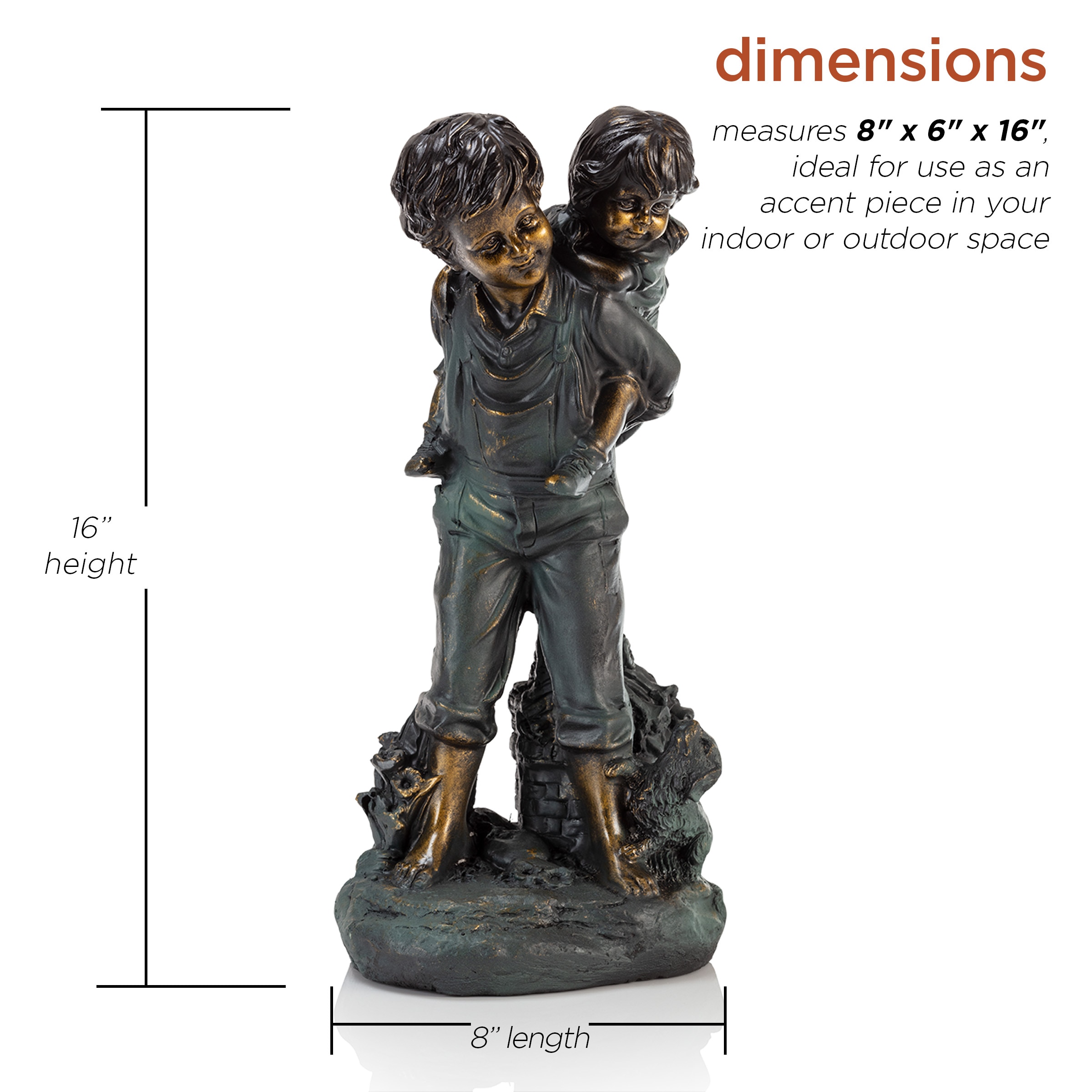 Alpine Corporation GXT484 Garden-Statue - View #3