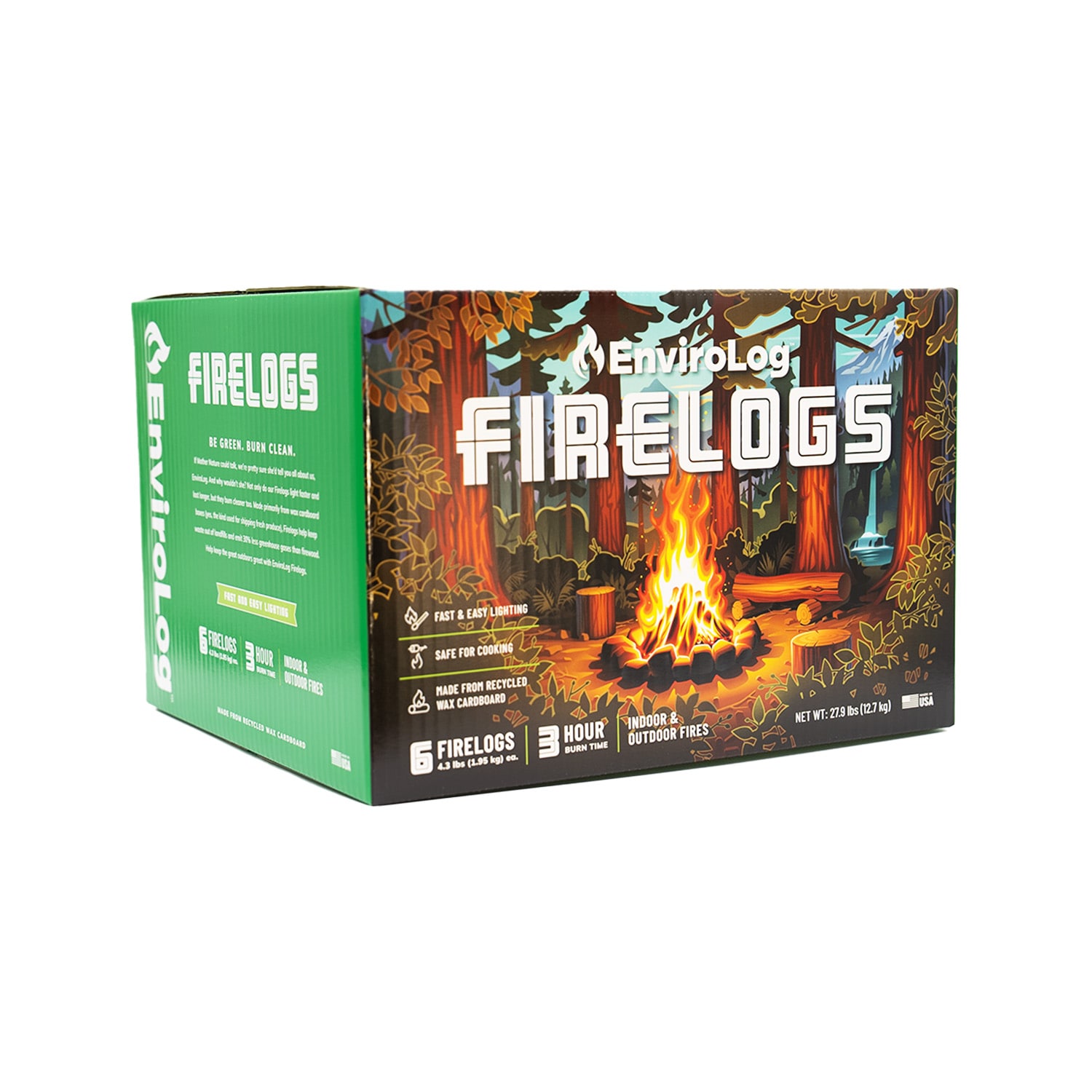 Enviro-Log 1000463 4.3-lb Wax Fire log 6 -Pack