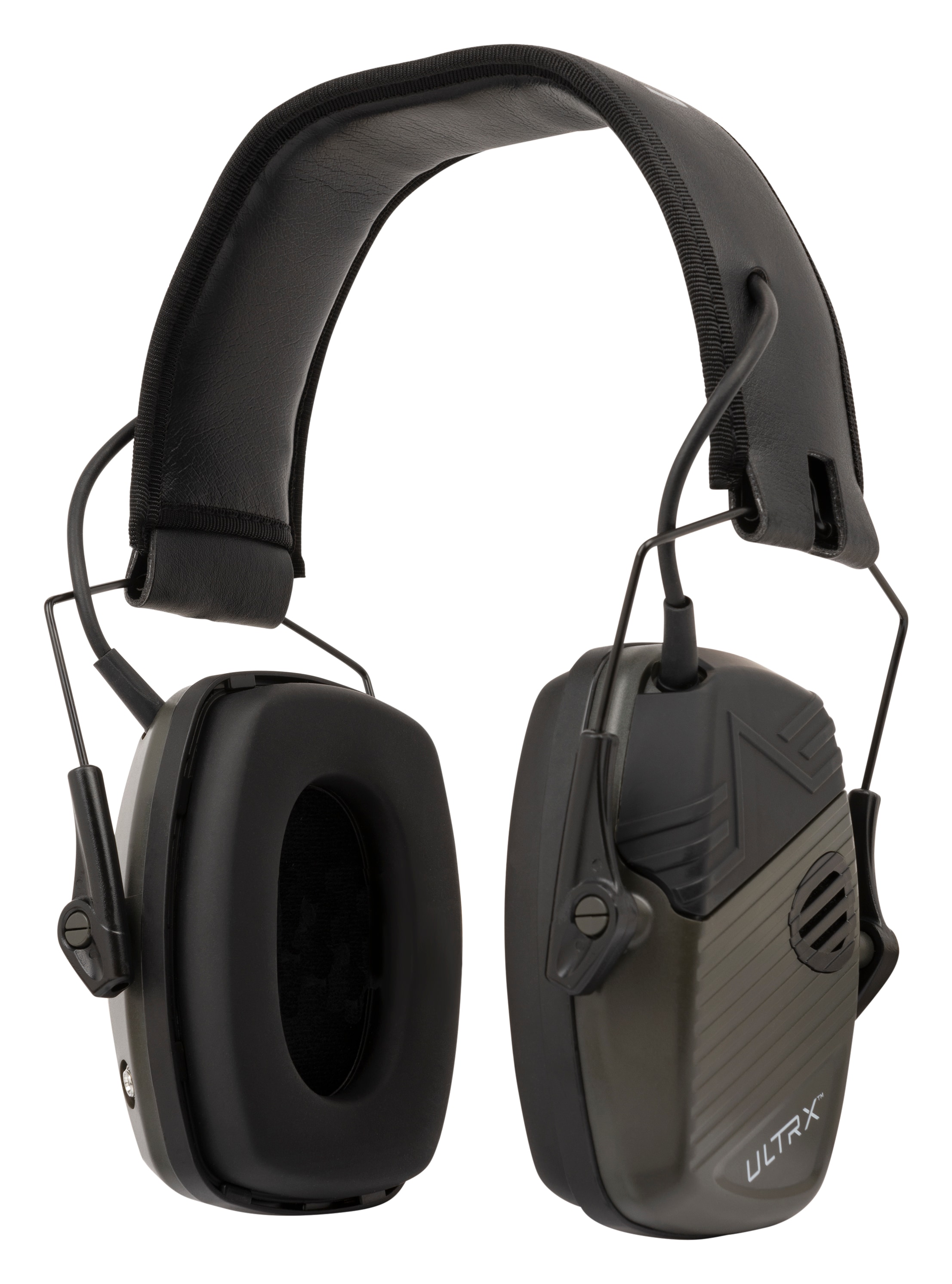 ULTRX 4113 Stereo Earmuff, Olive Range bag
