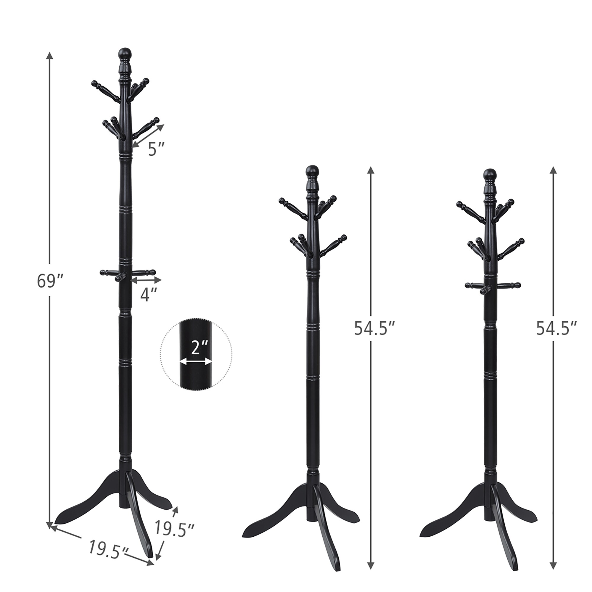 Goplus LWS00391 Coatrack-Stands-Pedestals - View #2
