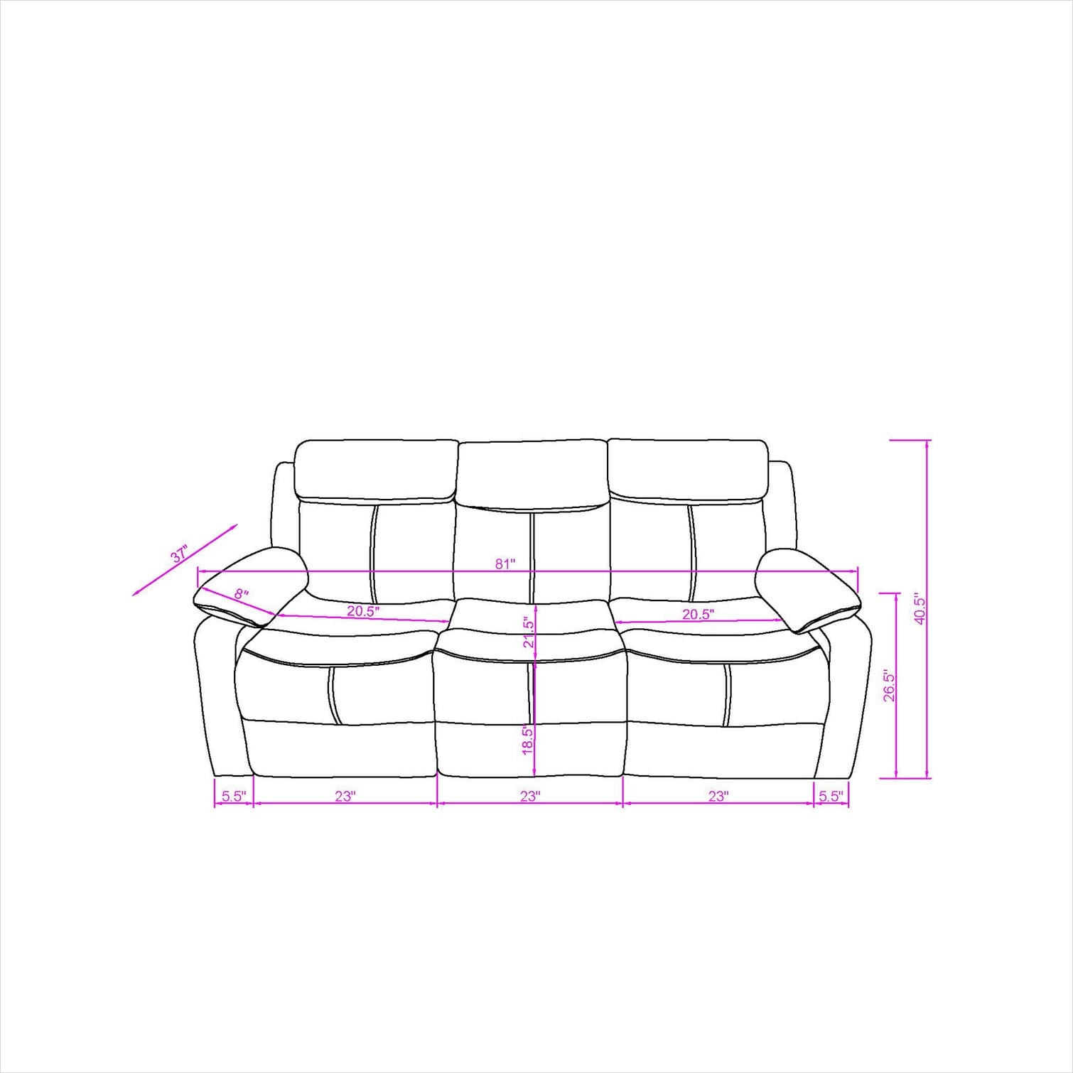 Naturefalls ZUN3HMK3TNDZ Sofas-Loveseats - View #3