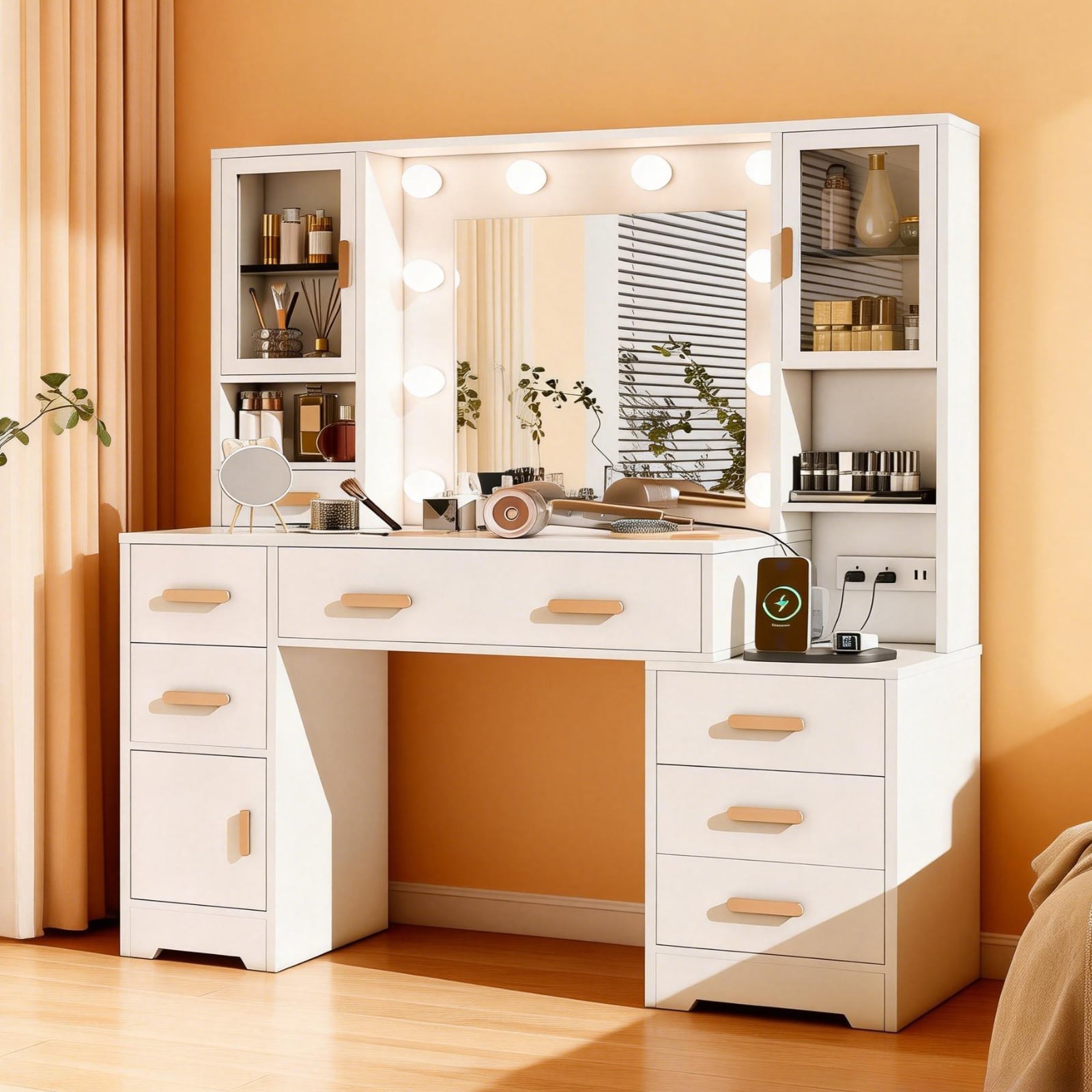 DYHOME LW-HKVT-CC01-WH Bedroom-Vanities - View #2