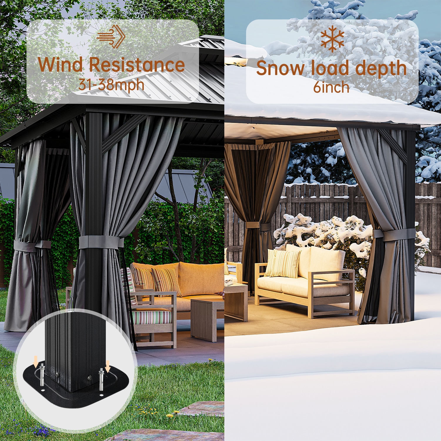 Bapipro BPIG05G53 Wood-Resin-Gazebos - View #4