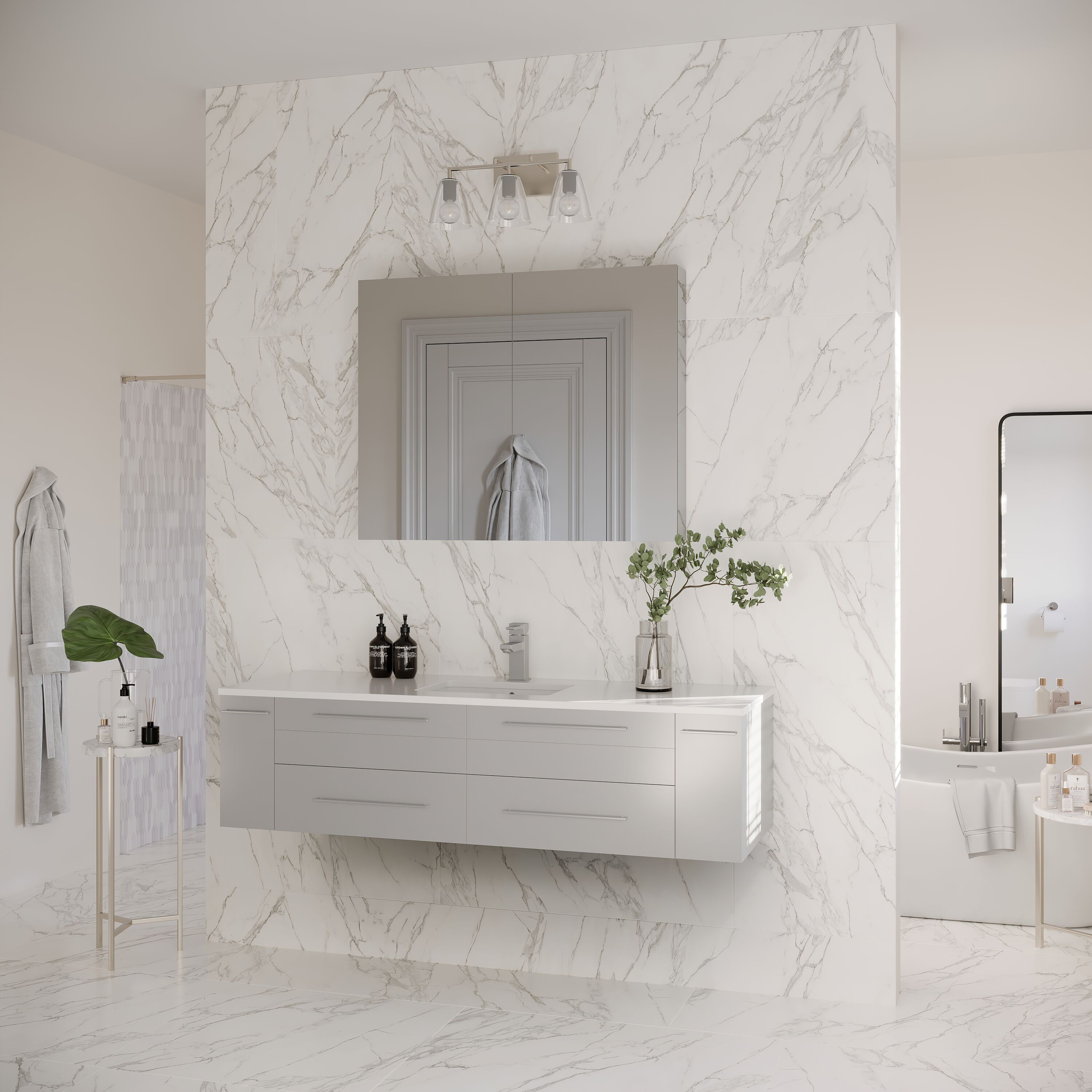 Fresca FVN6160GR-UNS Bath-Vanity-Combo - View #3