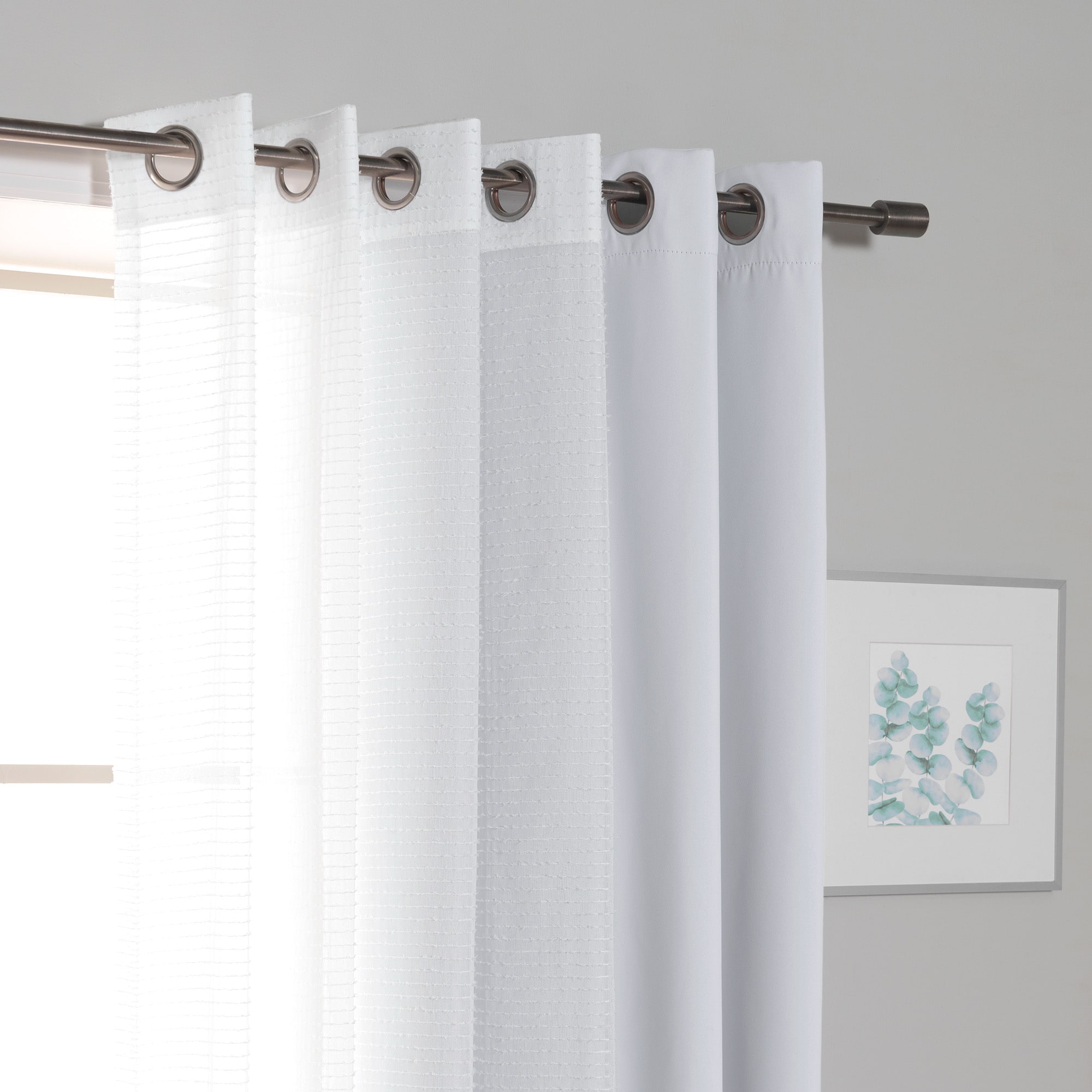 Best Home Fashion MM-STRIPE-96-VAPOR curtains - View #4