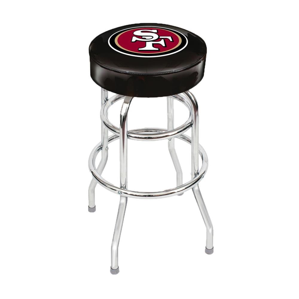 Imperial International San Francisco 49ers Bar height Swivel Metal Bar Stool  in the Bar Stools department at