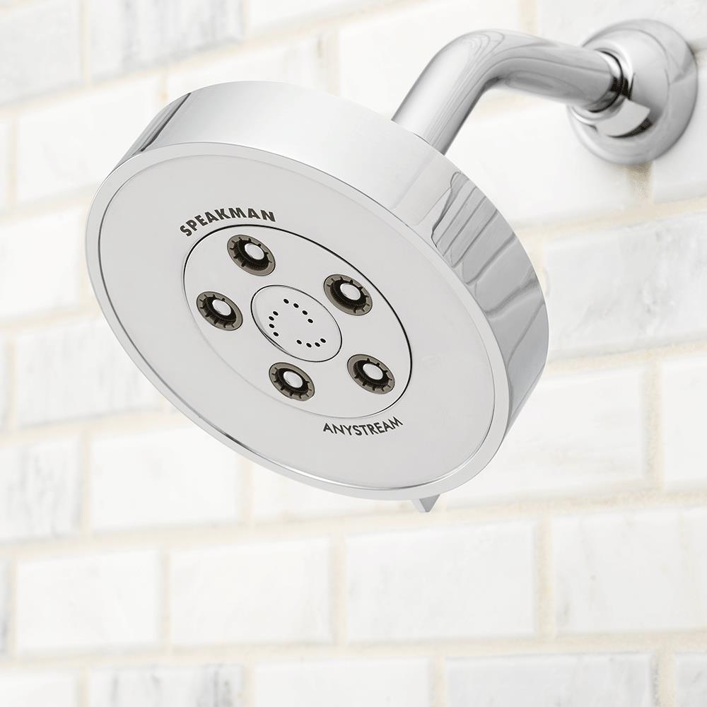 Neo Polished Chrome Multi Function Wall Mounted Shower Head